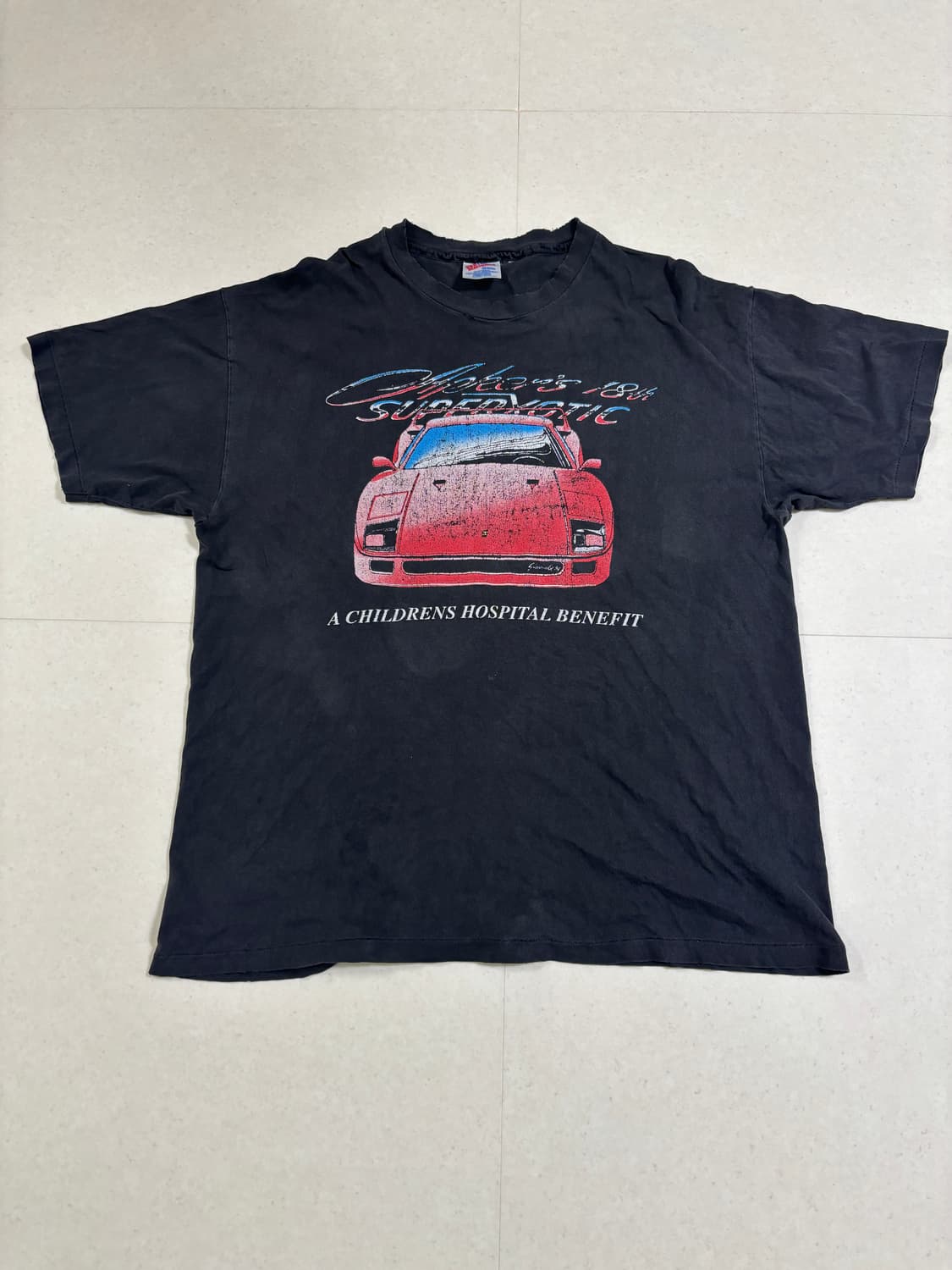 Usa 90s 빈티지 페라리 F40 프린팅 티셔츠 상품이미지1