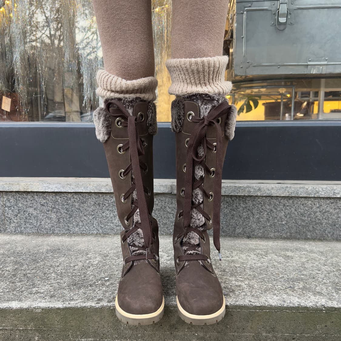 00s 레어 팀버랜드 롱 털 부츠 새상품 상품이미지7
