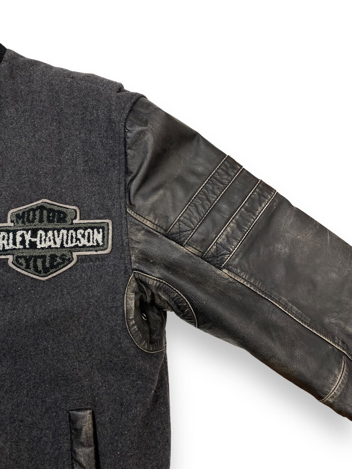 (103) 할리데이비슨 울 레더 바시티 자켓 상품이미지5
