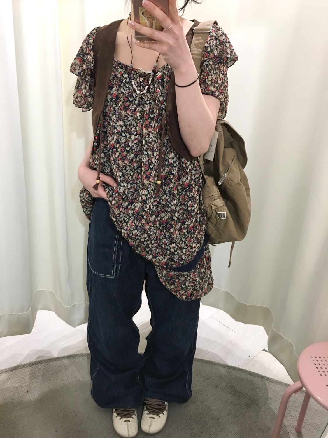 Vintage Stitch Wide Denim Pants 상품이미지2