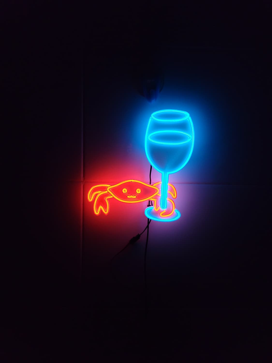 크랩 와인 네온사인 led 램프 무드등 상품이미지3