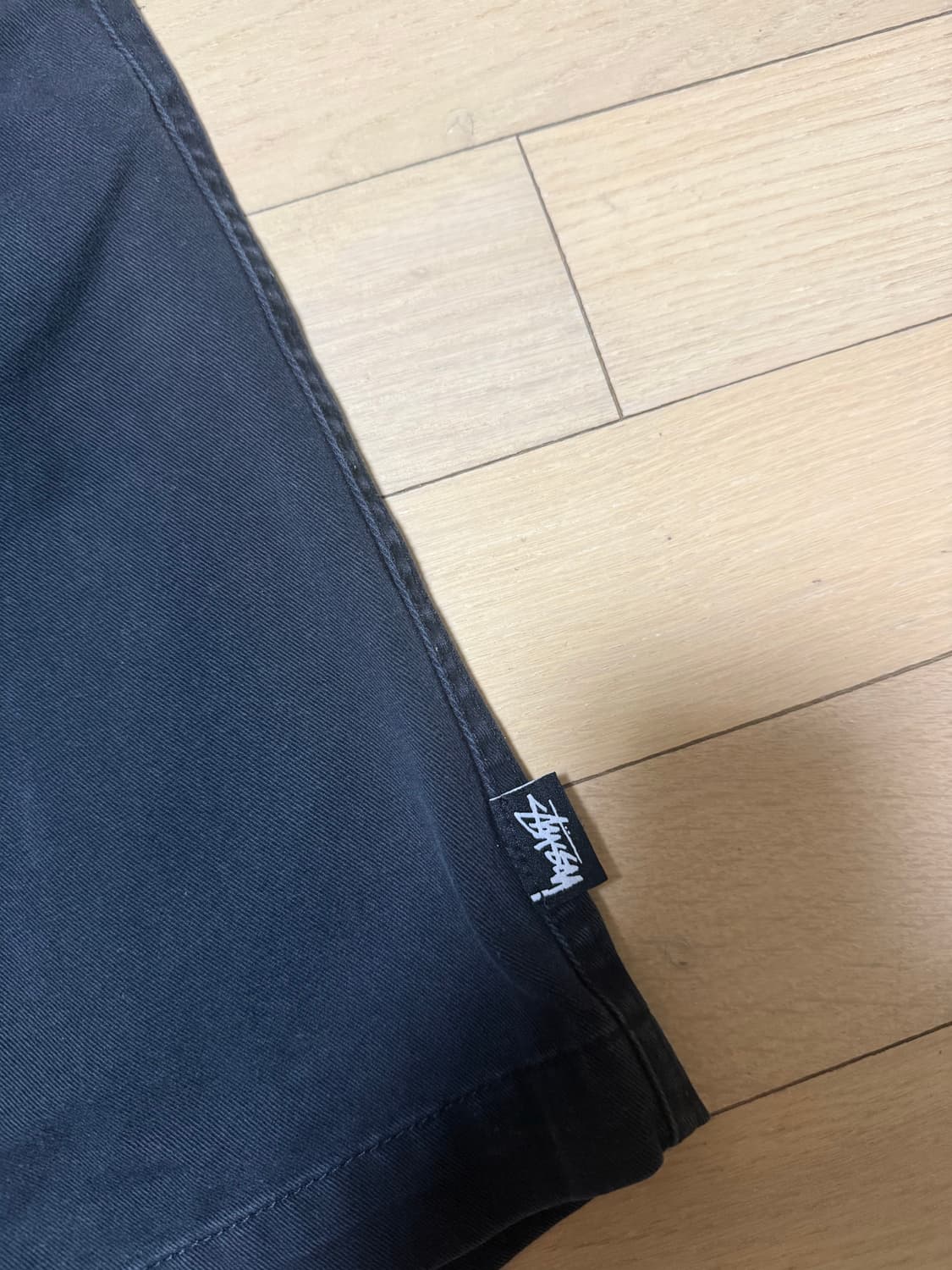 [M] 스투시 브러쉬드 비치 쇼츠 블랙 상품이미지5