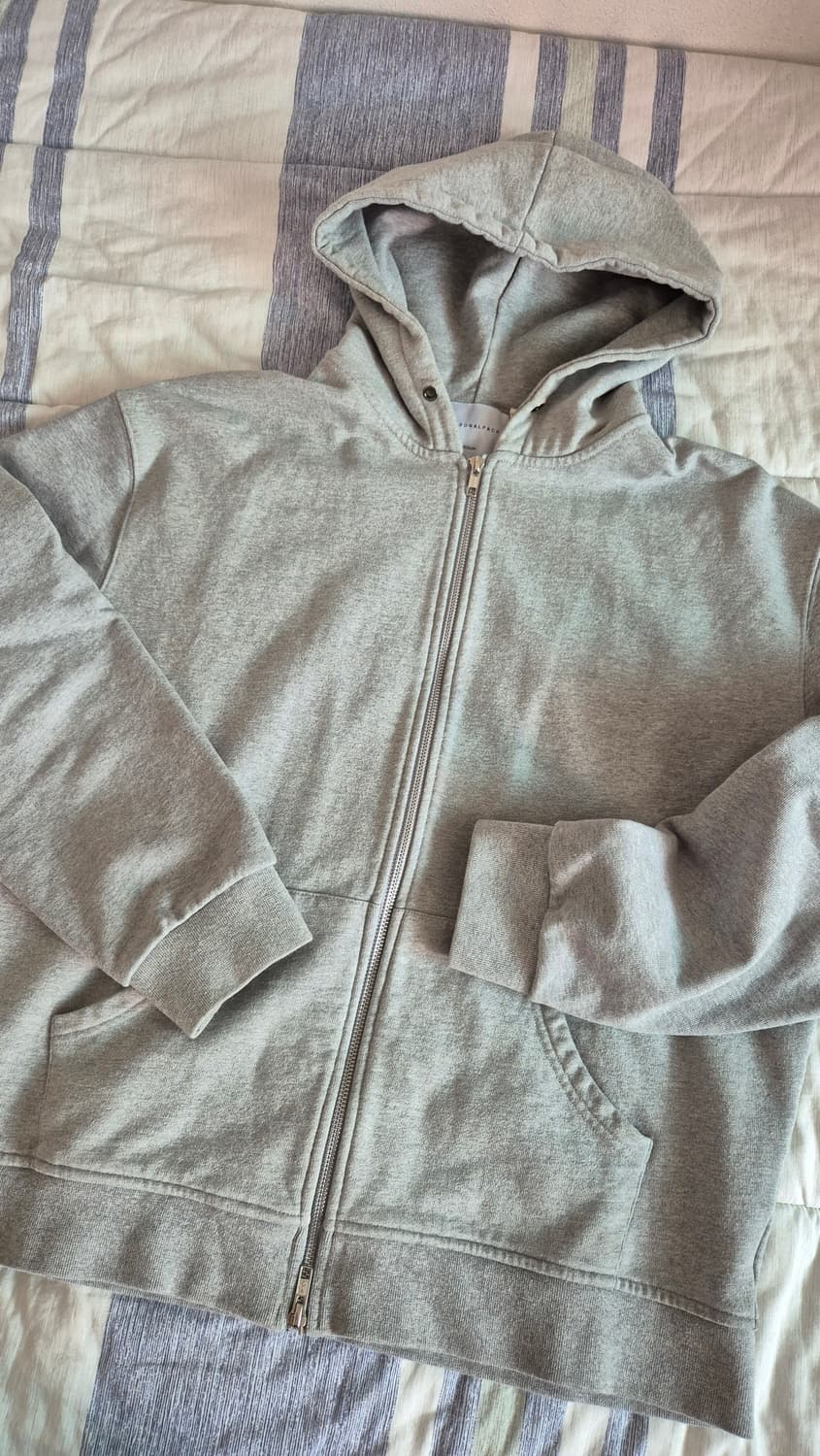 퍼스널팩 프리미엄 솔리드 후드집업 멜란지그레이 M 상품이미지1