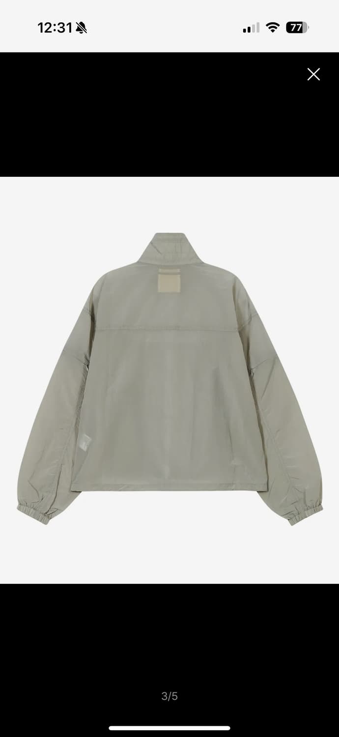 Shirred Light Windbreaker [Gray] 상품이미지3