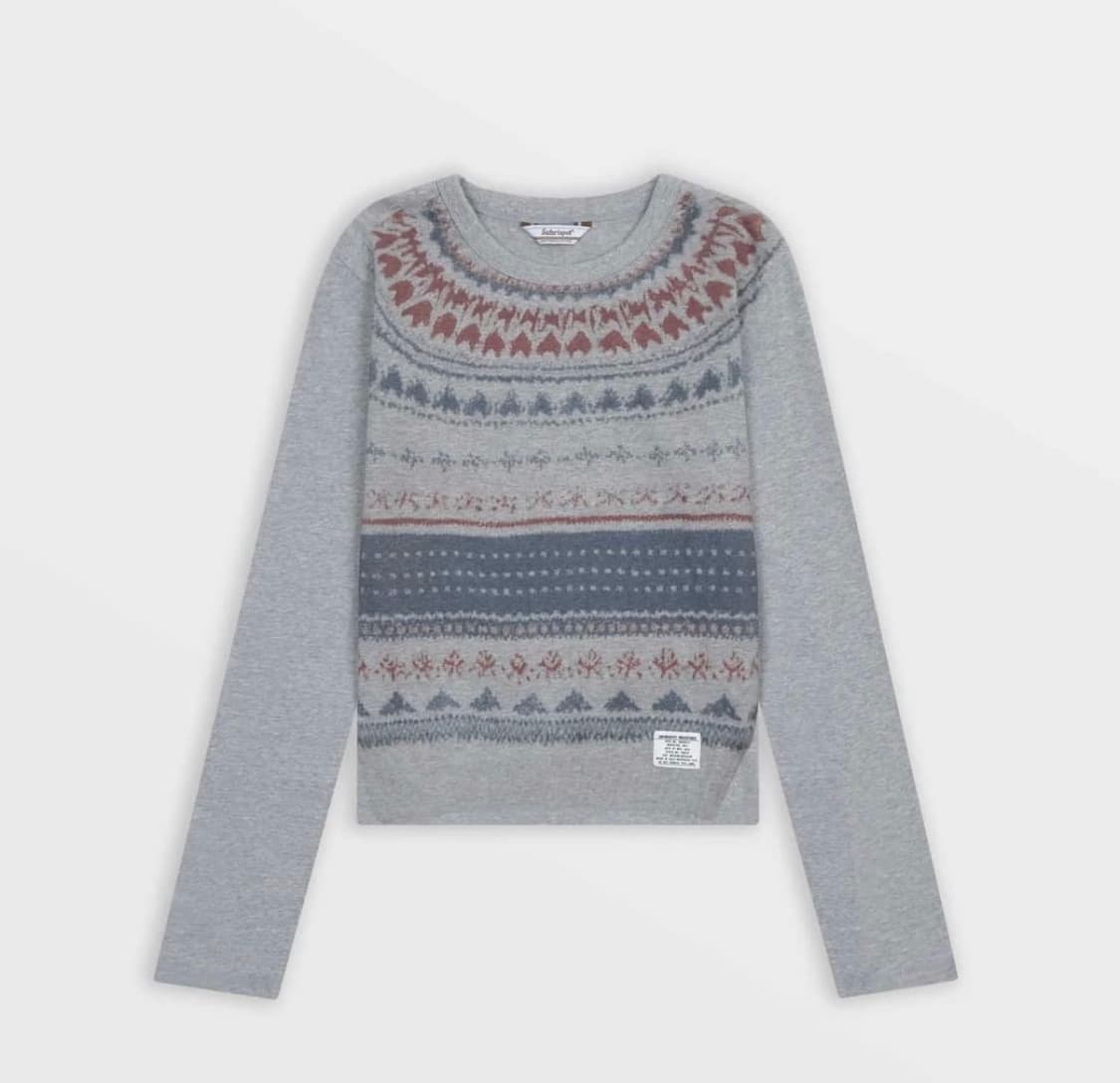 사파리스팟 1/2 컨트리 페이크 코위찬 롱 슬리브 그레이 상품이미지1