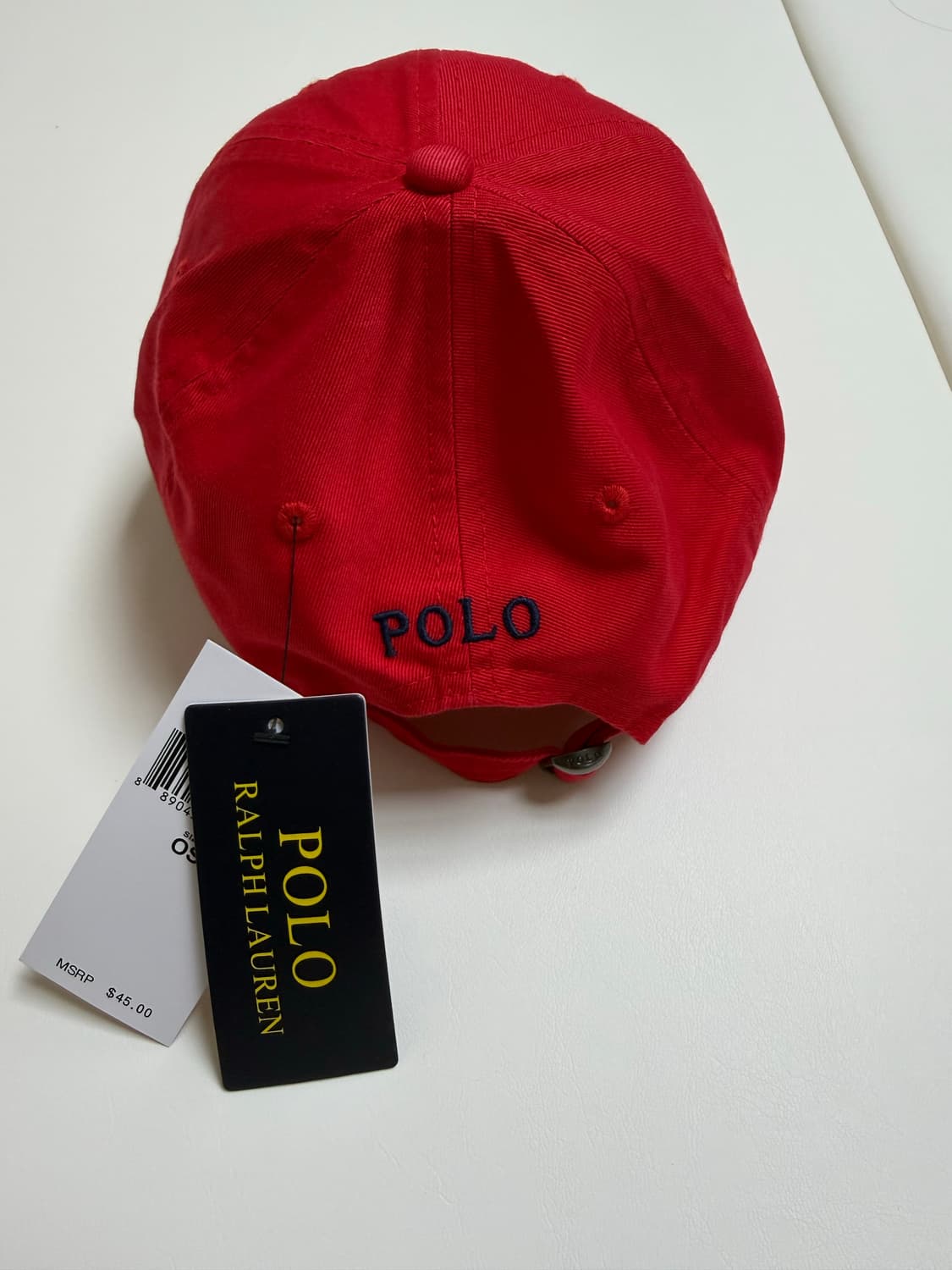 폴로 랄프로렌 볼캡 모자 (레드)(새상품) 상품이미지2
