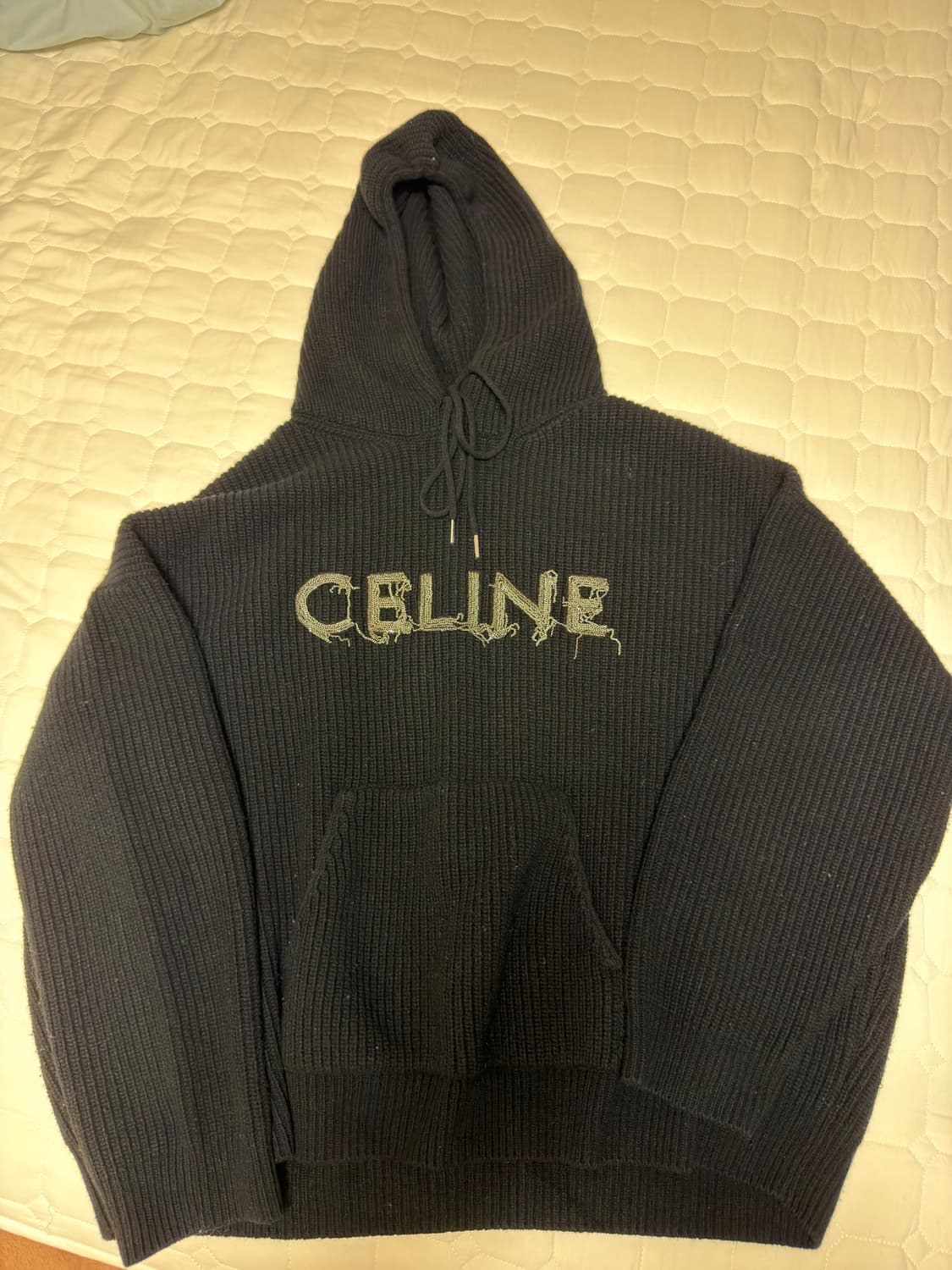 셀린느 실버로고 니트후드 상품이미지1