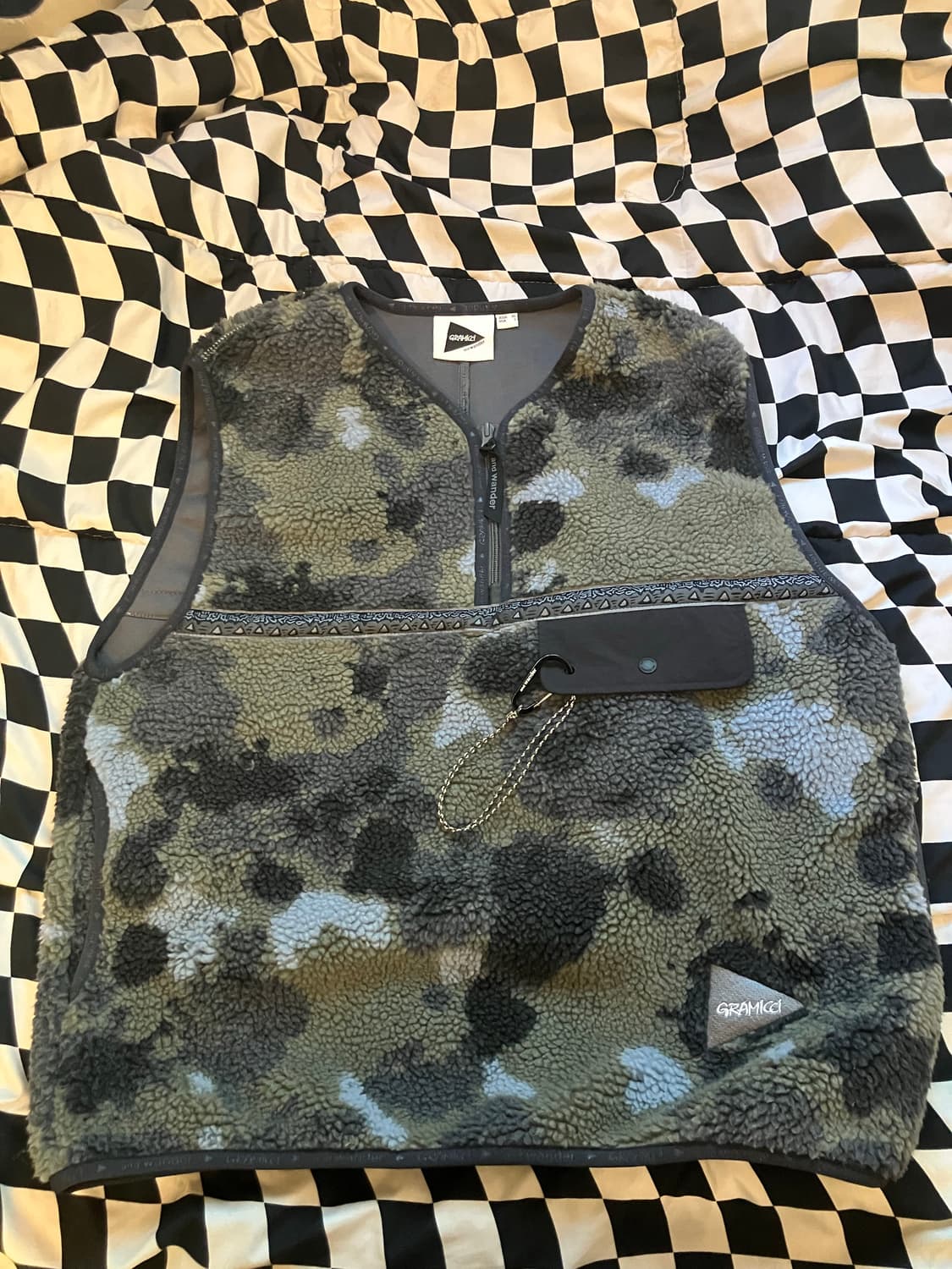 그라미치 앤드원더 카모 플리스 조끼 XL 상품이미지1