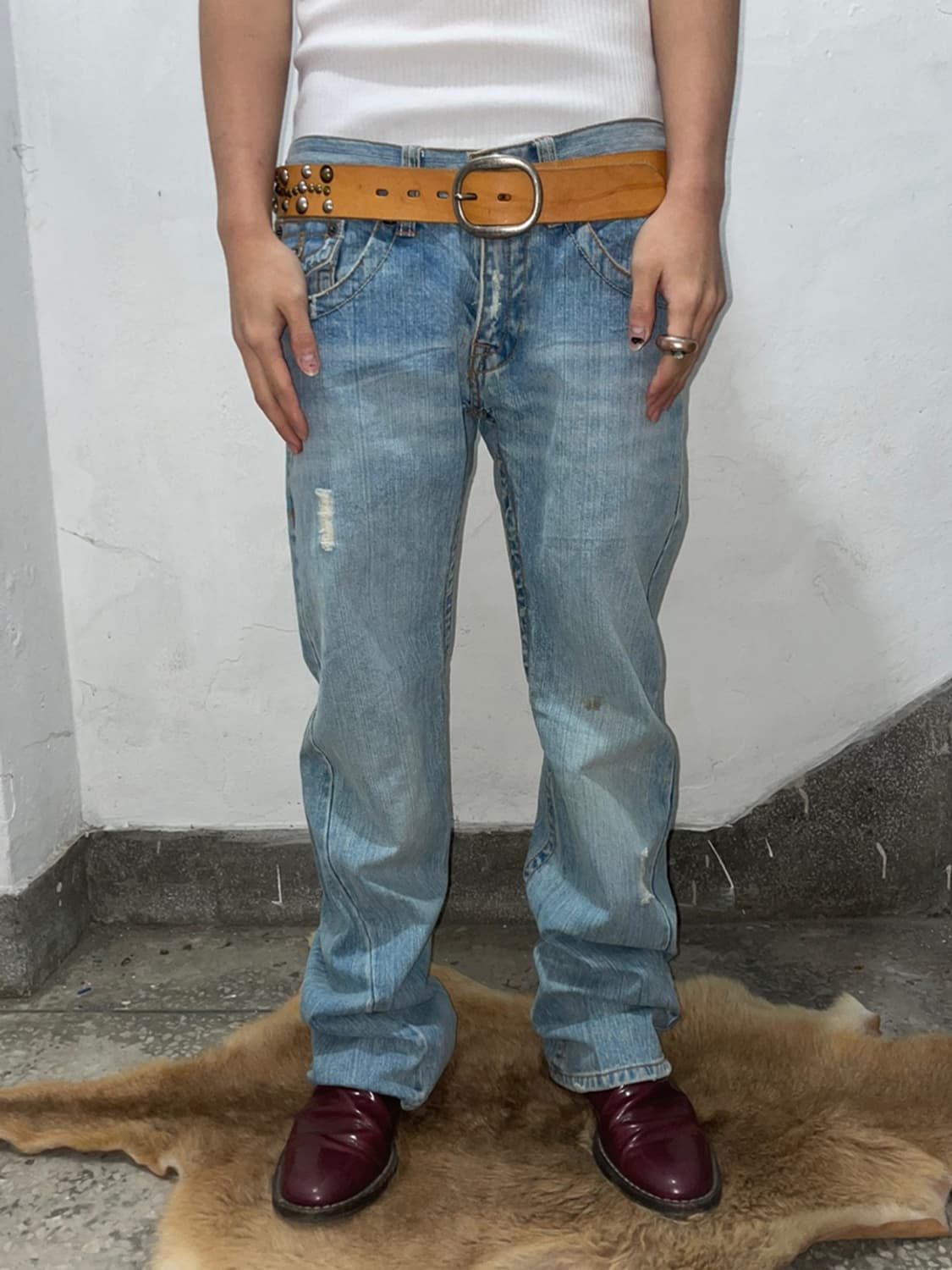 Blue denim pants 상품이미지1