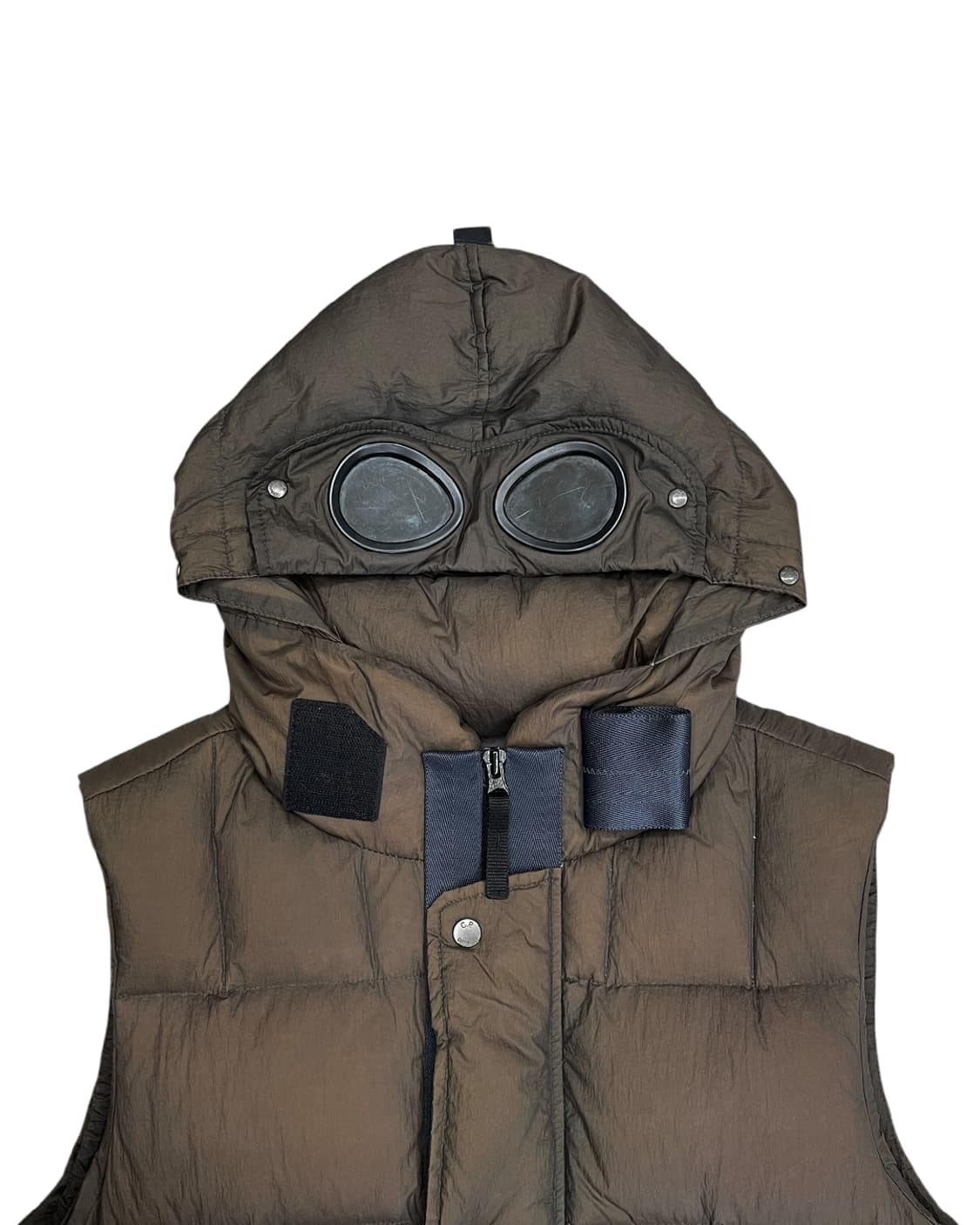 C.P. 컴퍼니 고글 후드 구스다운 베스트 상품이미지6