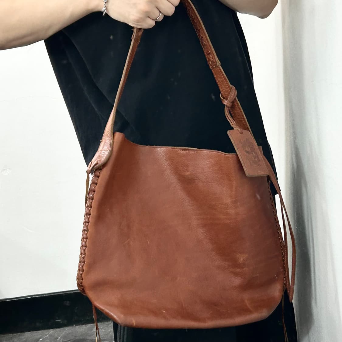 폴로 랄프로렌 웨스턴 프린지 레더 숄더백 상품이미지3