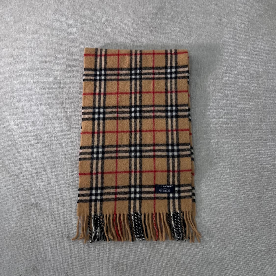 버버리 노바체크 캐시미어 베이지 머플러 상품이미지2