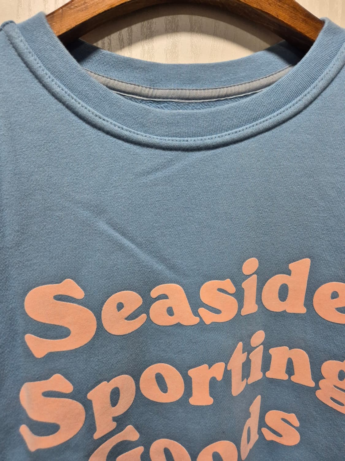 (세일)(새상품)빅웨이브 브랜드 맨투맨 하늘색 상품이미지6