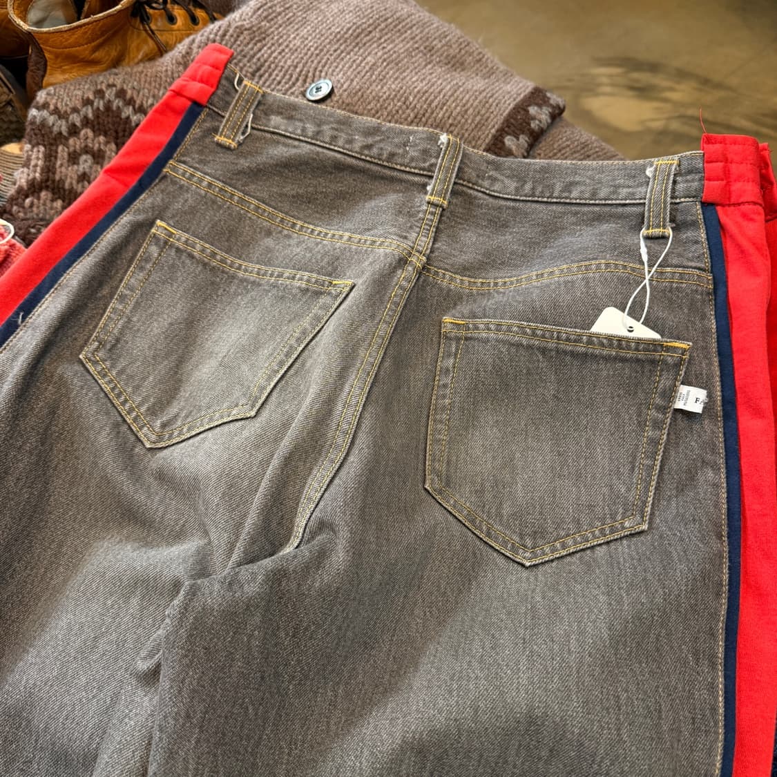 18SS 파세타즘  베스킷볼 데님 팬츠 3 사이즈 실측 35 ~36 상품이미지3