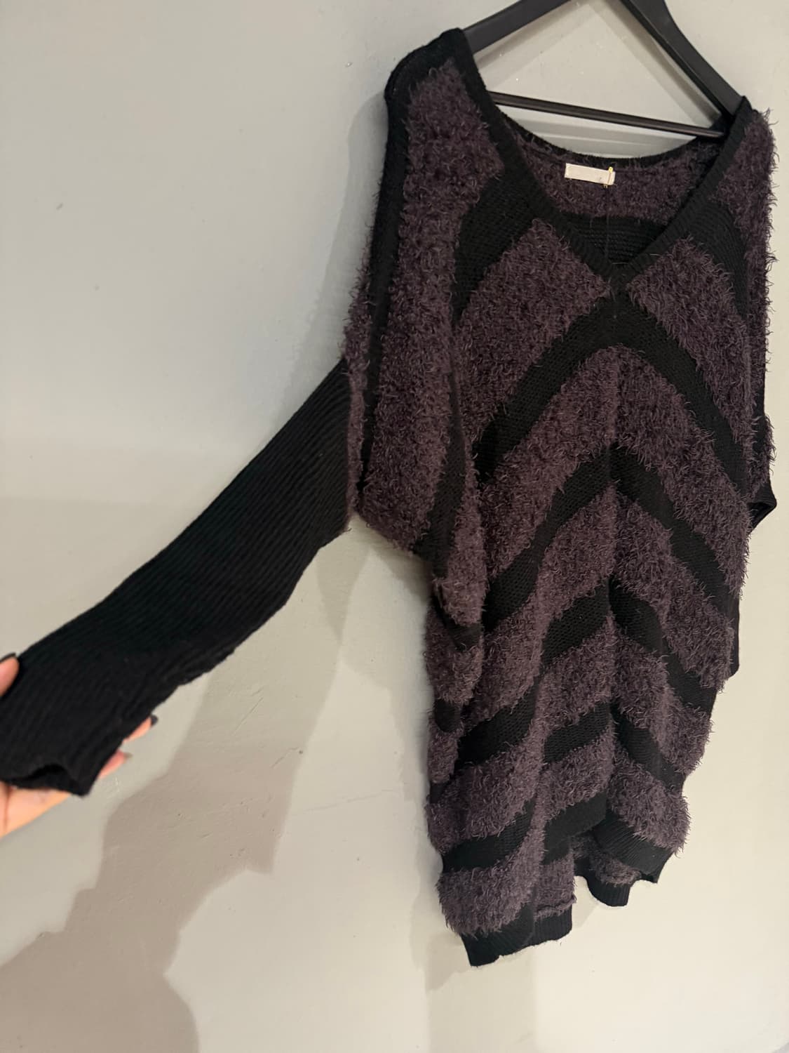 fluffy fur stripe pattern ops 상품이미지7