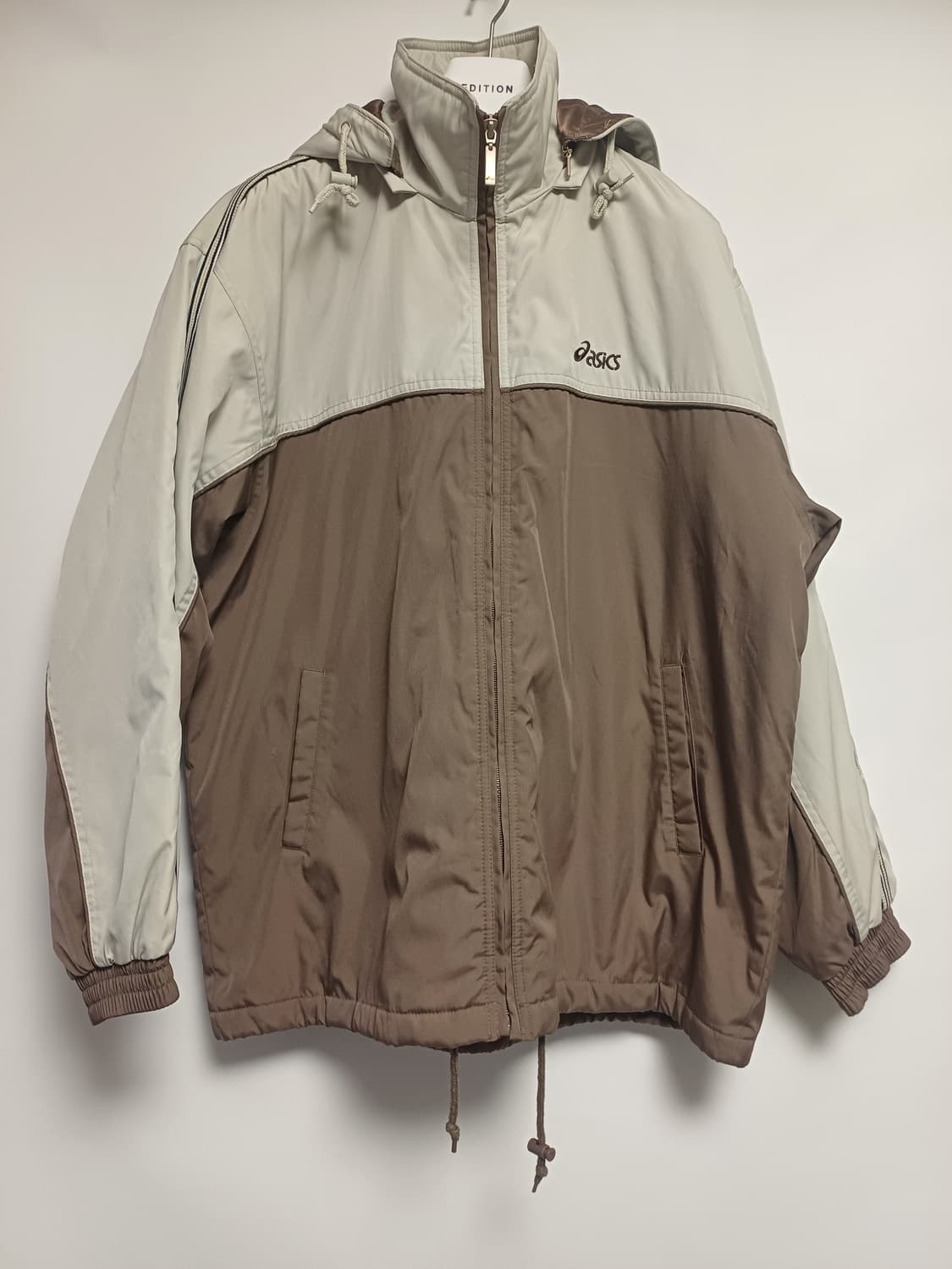 [희귀/90s] ASICS 아카이브 퀼팅 라이닝 투톤 올드스쿨 자켓 상품이미지1