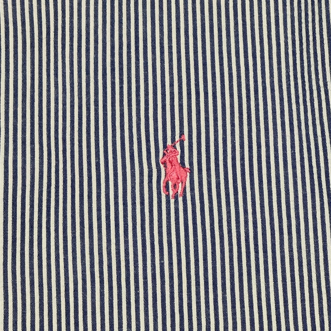 XL) 폴로 랄프로렌 클래식핏 블루 화이트 시어서커 반팔 셔츠 상품이미지4