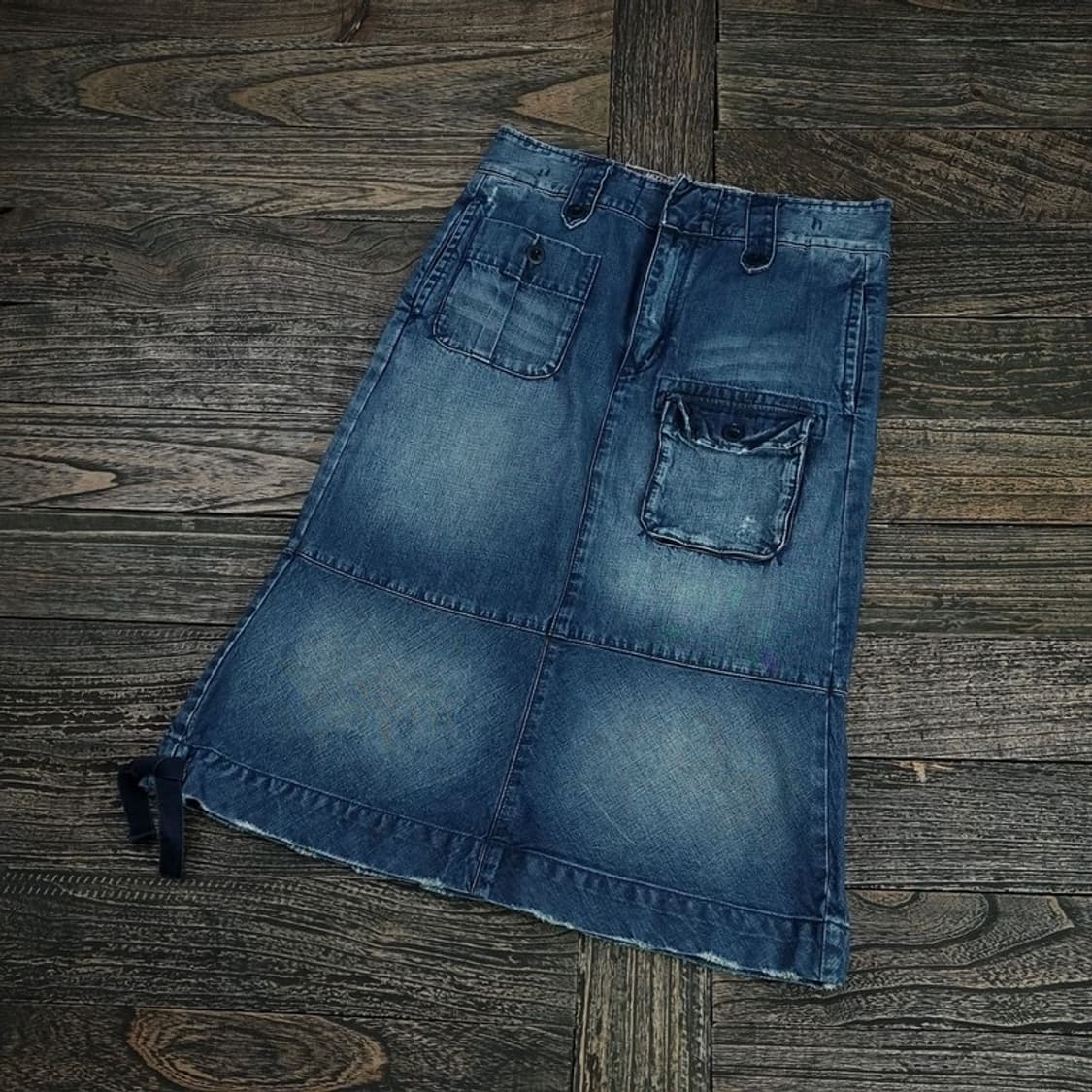 [폴로 랄프로렌] 로우라이즈 포켓 데님 롱 스커트 M17584 상품이미지1