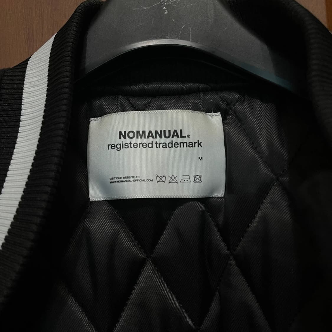 노매뉴얼 테일러 바시티 자켓 블랙 M 상품이미지3