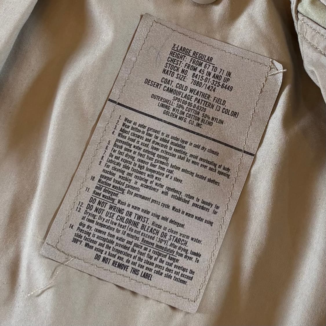 (X-L) 90s US M-65 데저트 카모 필드자켓 상품이미지8