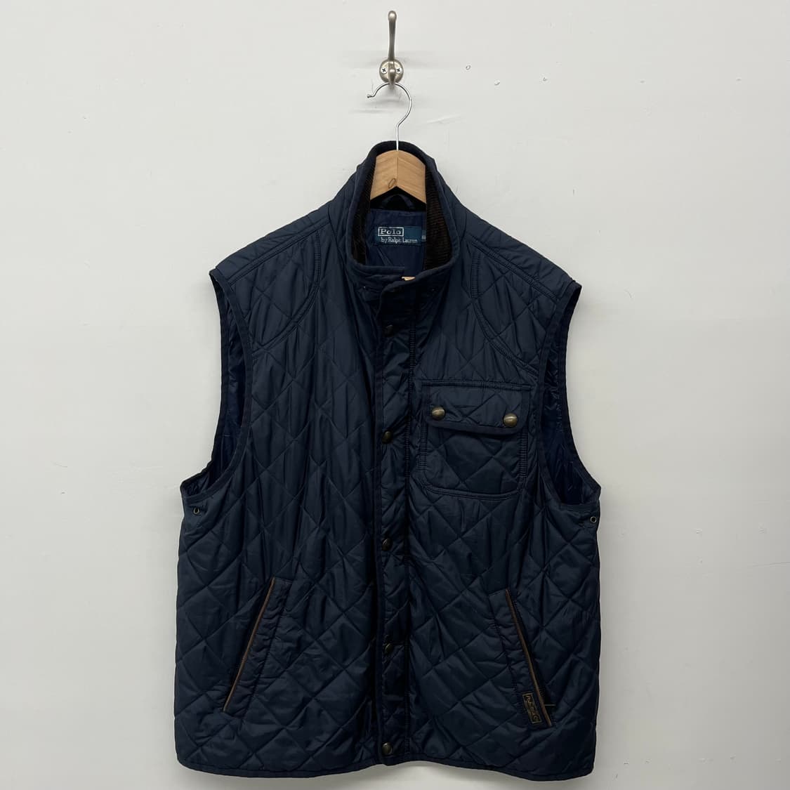 폴로 랄프로렌 네이비 퀼팅 조끼 공용L 상품이미지1