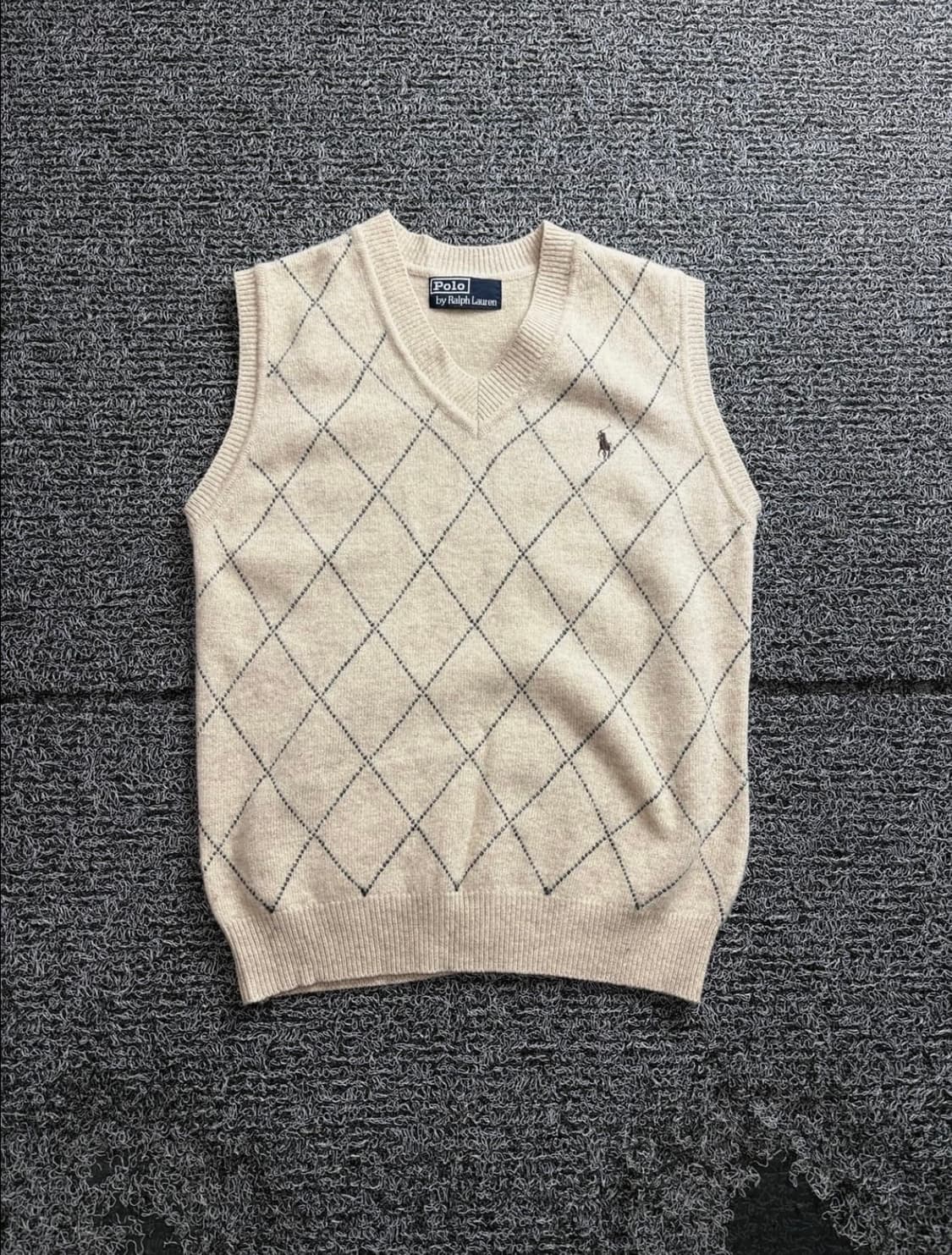 폴로 랄프로렌 포니로고 아가일 니트 베스트 4174 상품이미지2