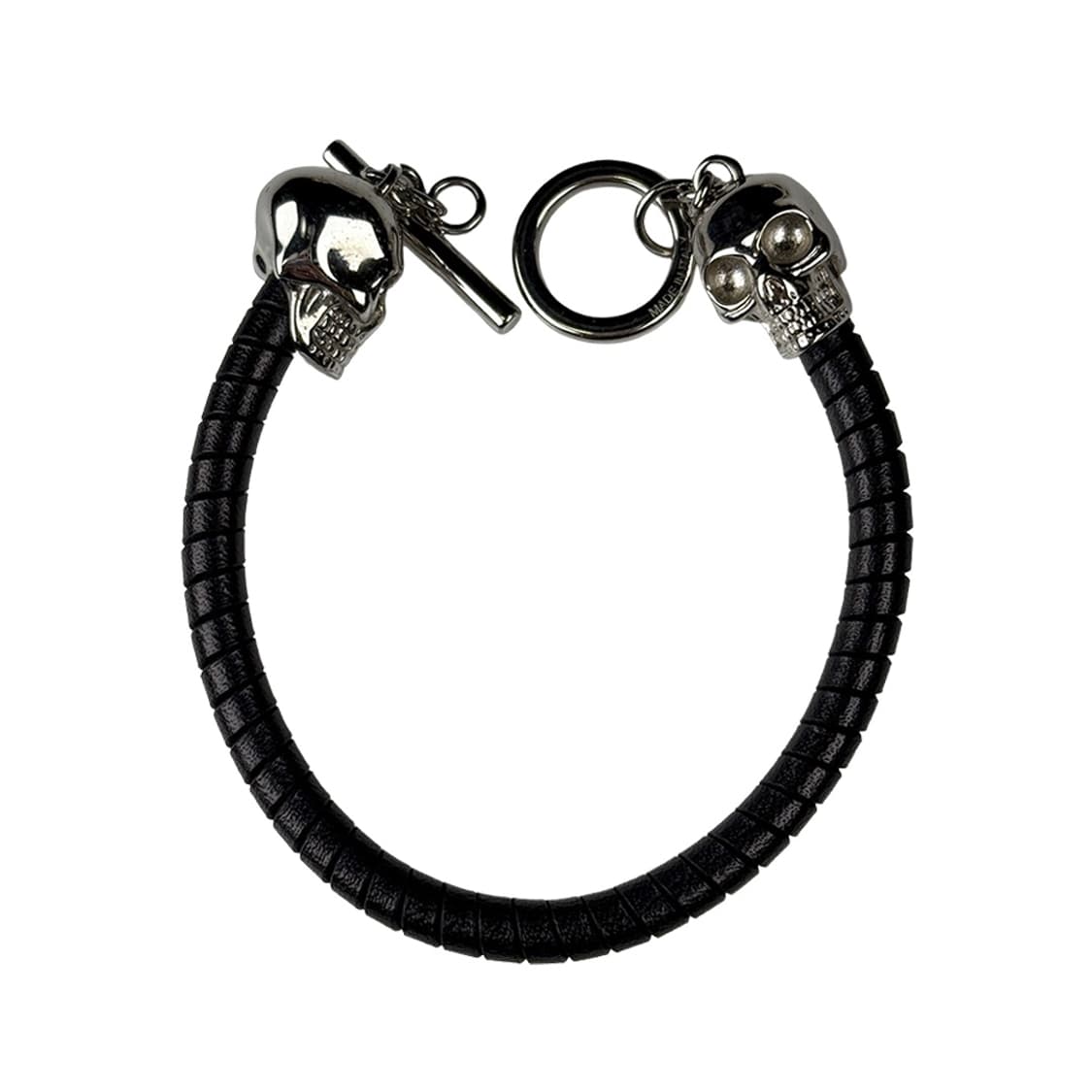 알렉산더 맥퀸 스컬 가죽 팔찌 상품이미지1