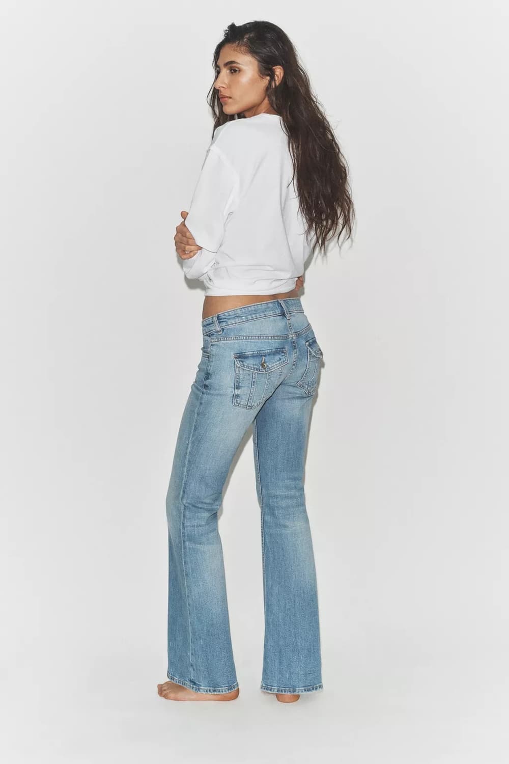 (택 O, 새상품) 자라 JEANS TRF BOOTCUT 로우라이즈 상품이미지2