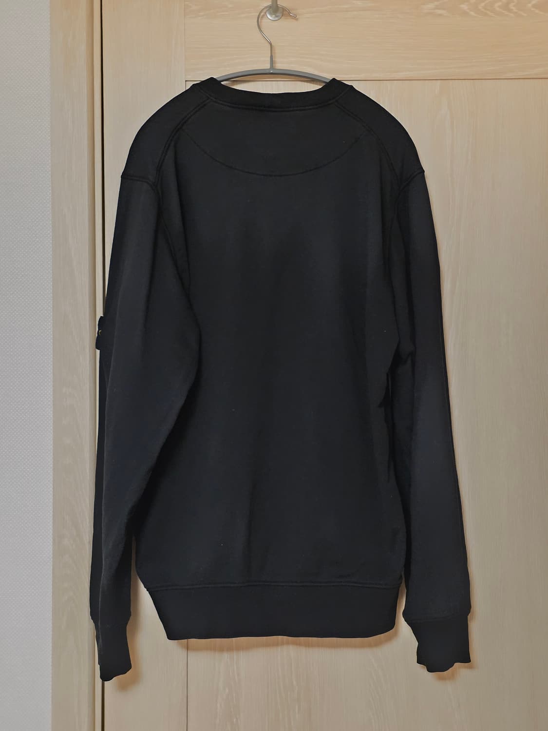 [25년식/XL] 스톤아일랜드 크루넥 맨투맨 블랙 상품이미지5