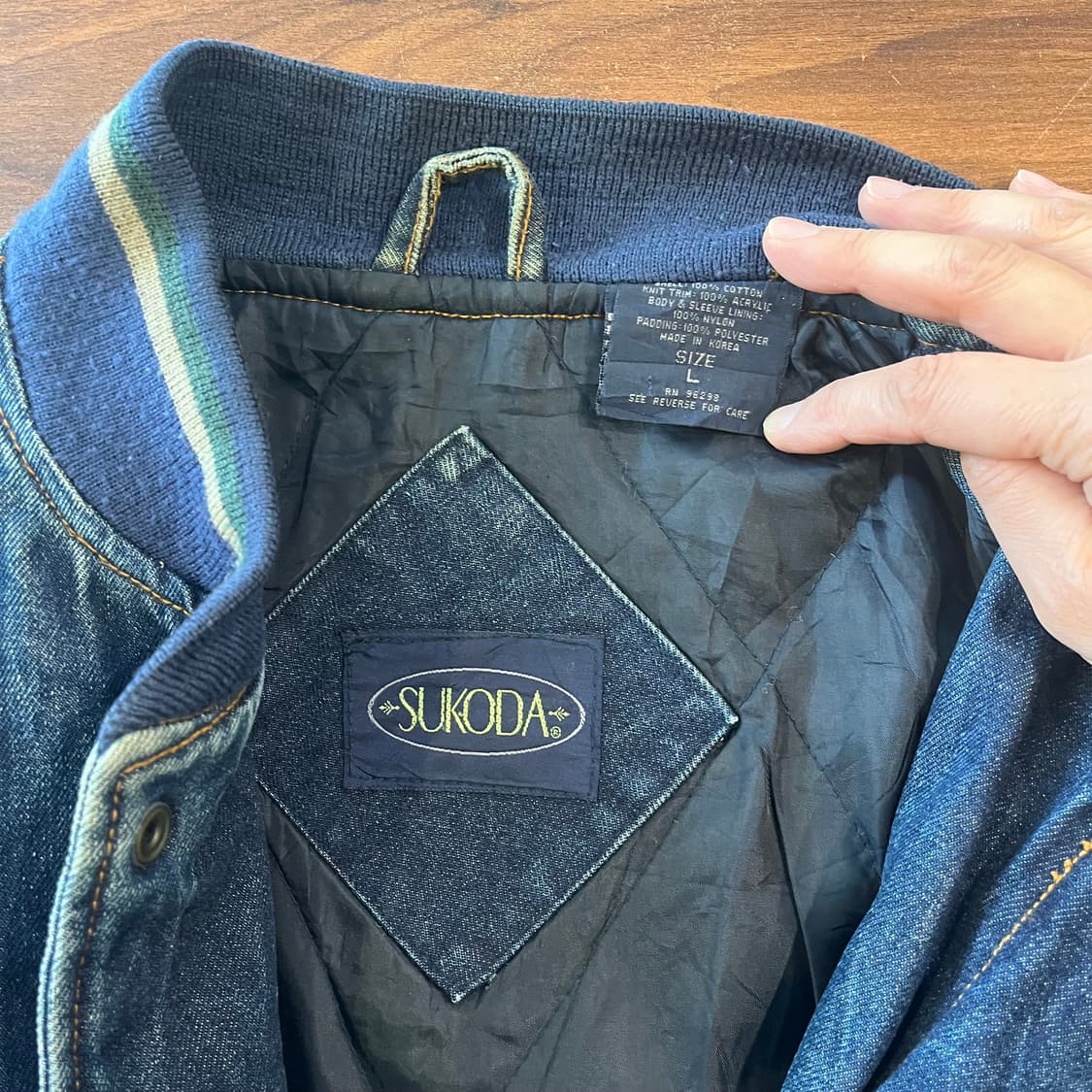 USA 데님 패딩바시티 상품이미지3