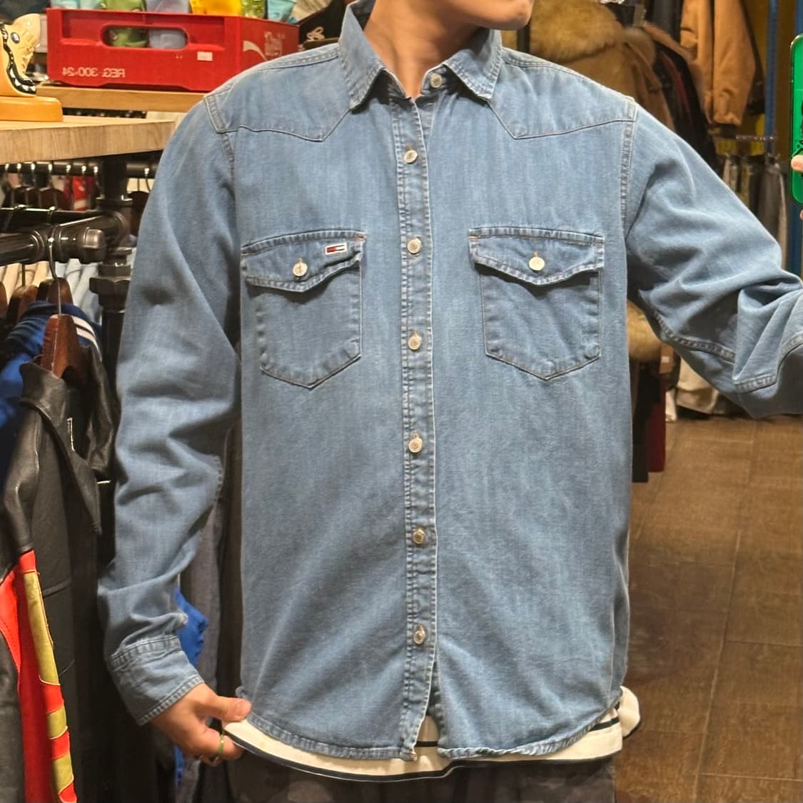 [HI] 타미힐피거 데님셔츠 상품이미지1