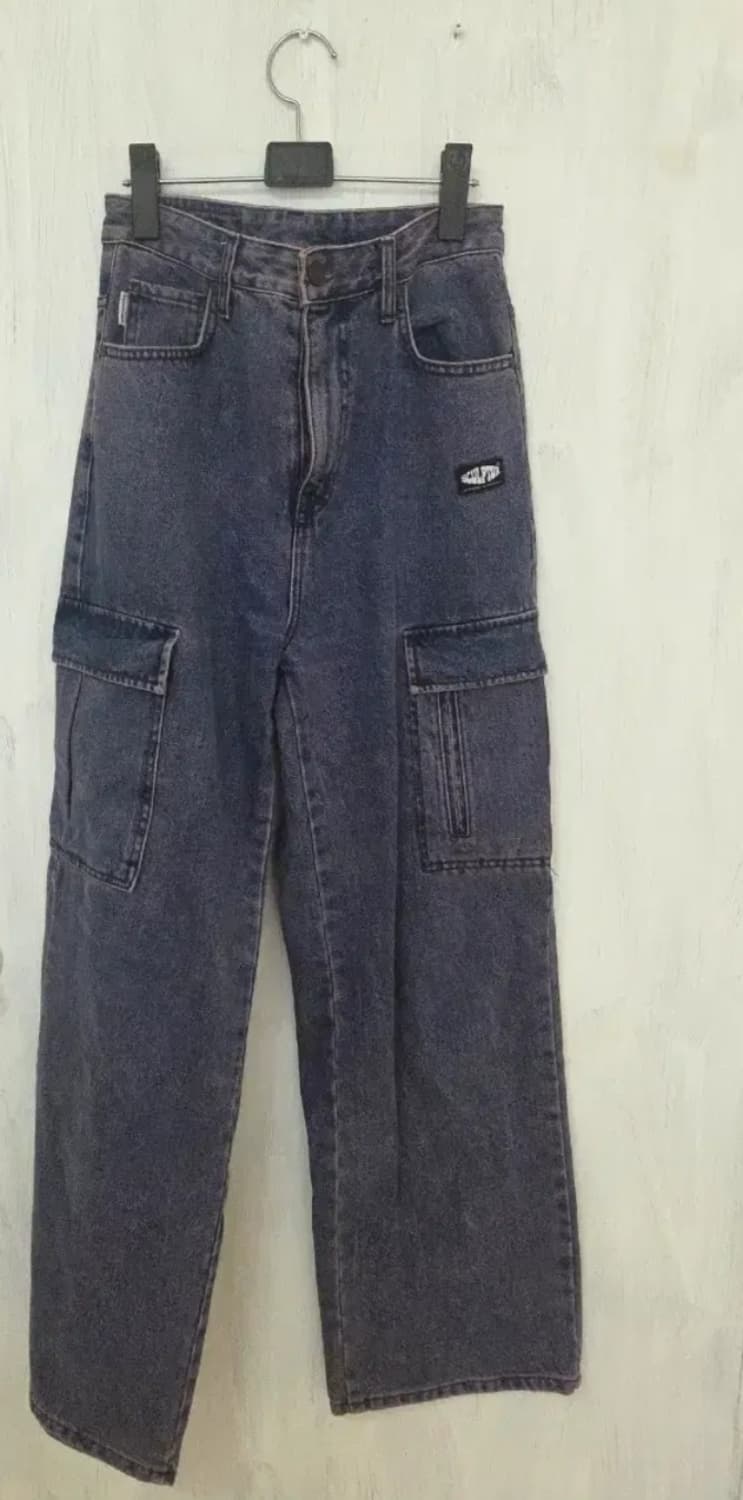 스컬프터 워싱 카고 데님 팬츠 딥퍼플 상품이미지2