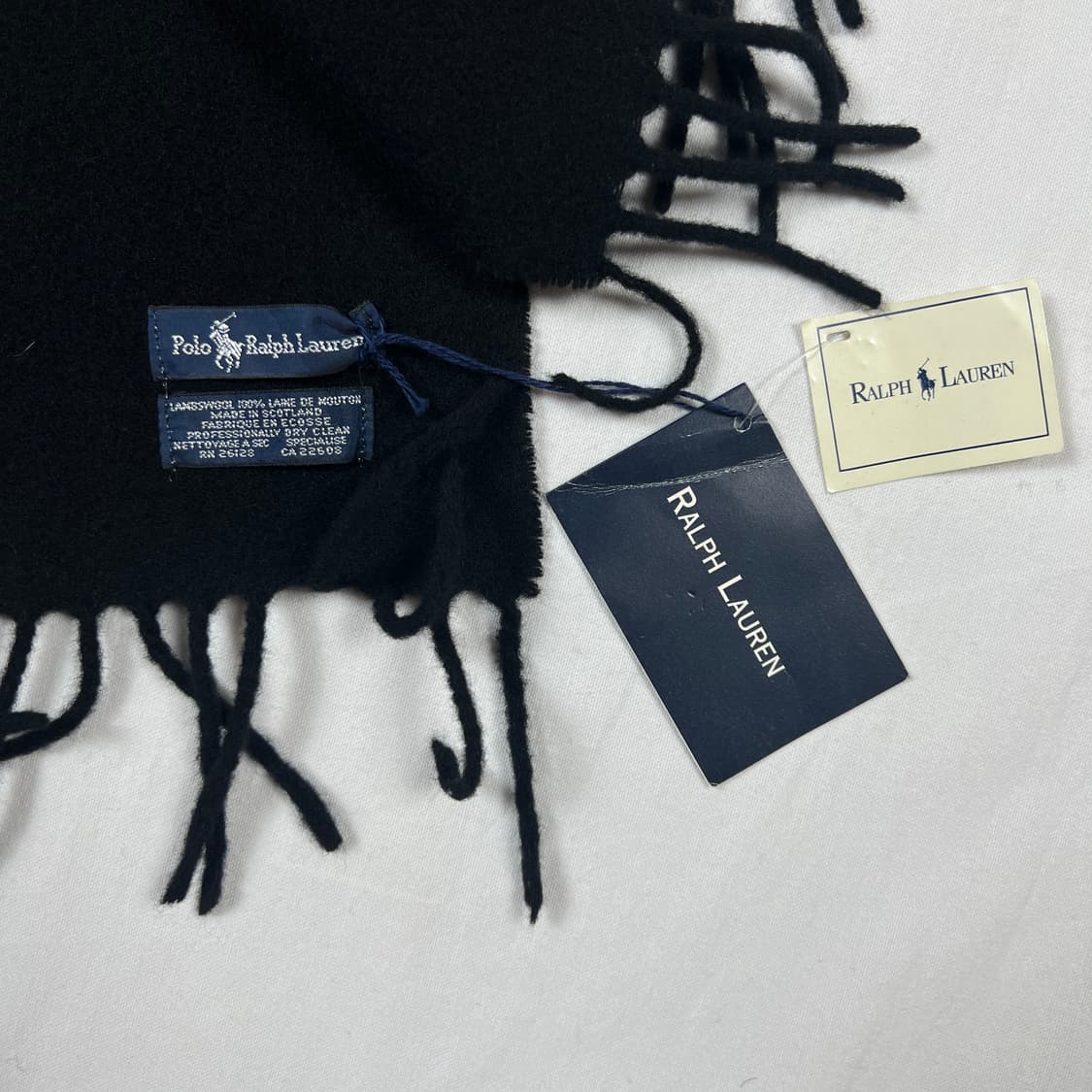 데드스탁 90‘s 폴로랄프로렌 폴로스포츠 로고 머플러 목도리 상품이미지5