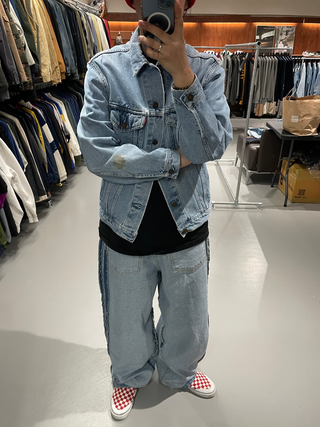 90‘s 리바이스 데님 자켓 (Made in italy)   상품이미지4