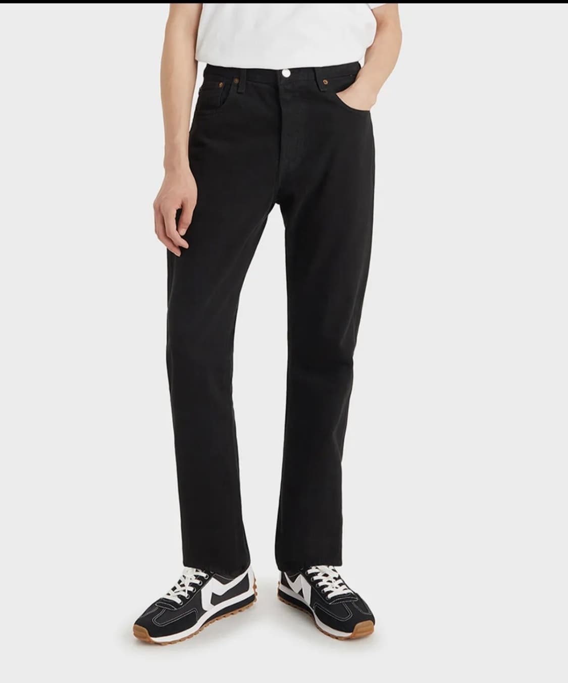 리바이스501 오리지널핏 블랙 데님 00501-0165 상품이미지6