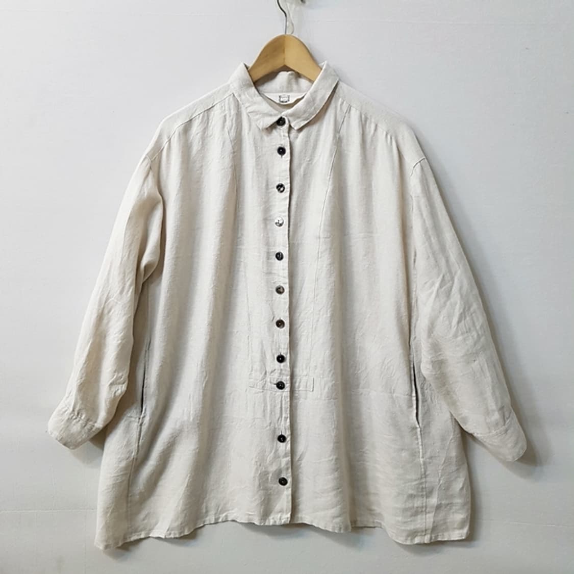 yesterday cross 린넨 100% 블라우스 상품이미지1