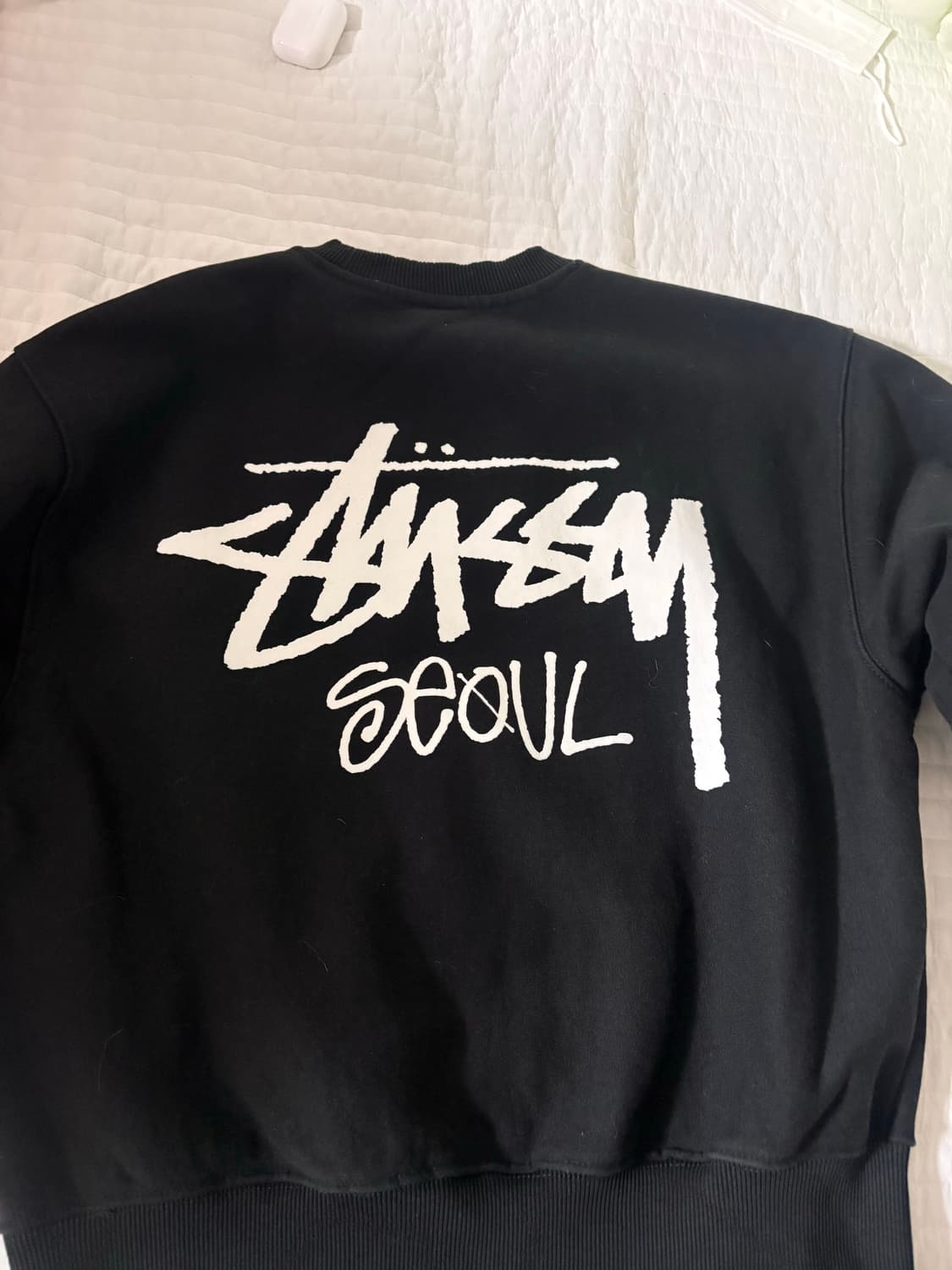 스투시 서울 크루넥 맨투맨 블랙 S 상품이미지2