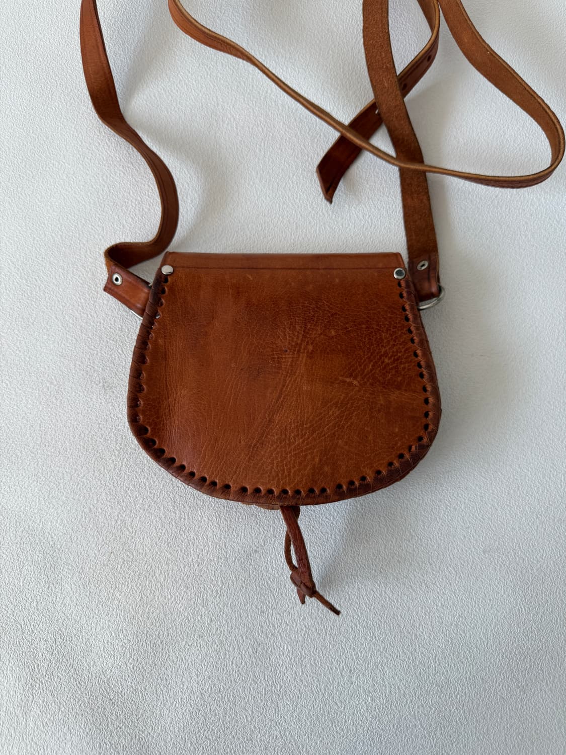 Pre owned 레더 통가죽 크로스백 상품이미지7