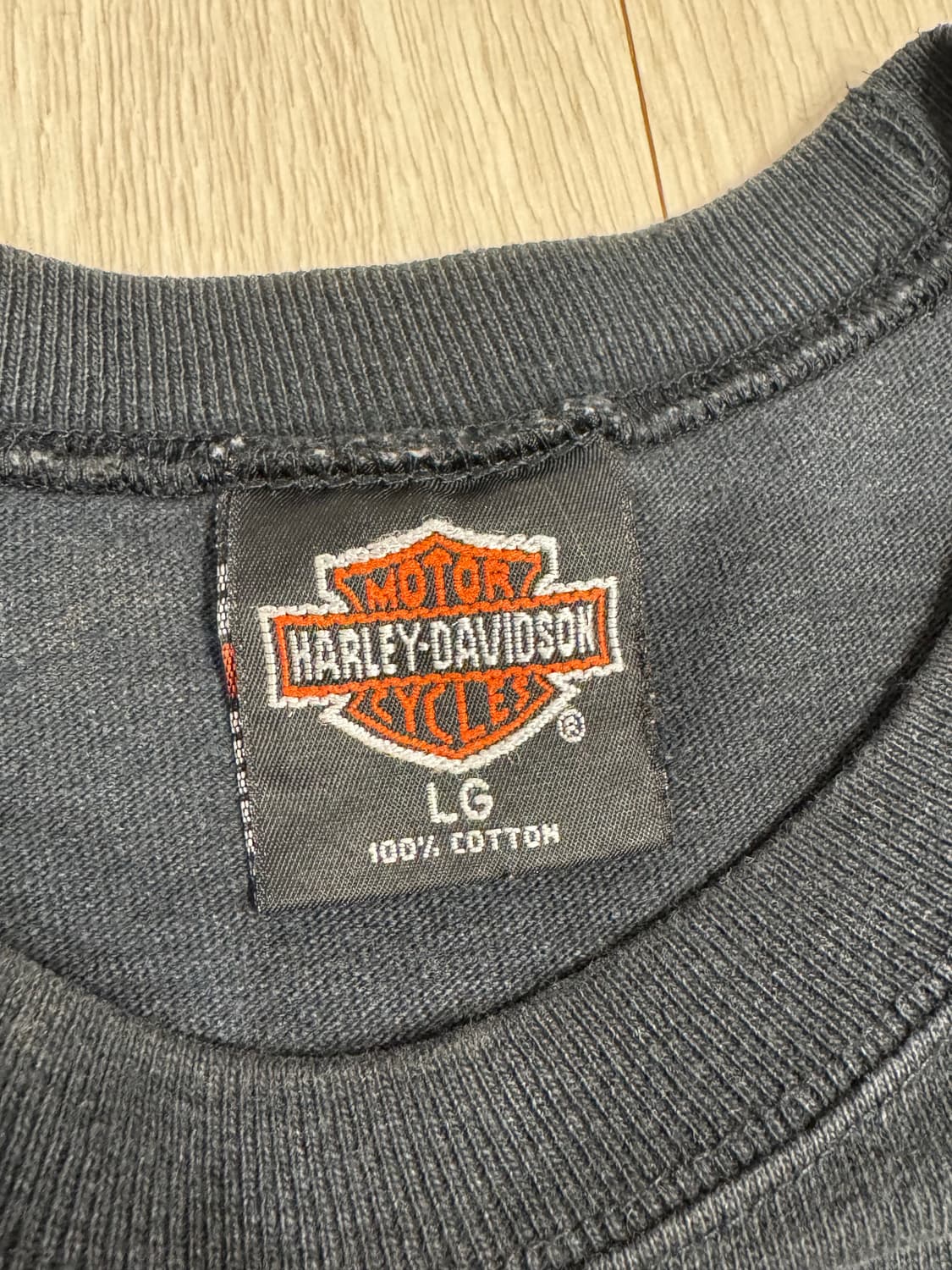 90s 빈티지 할리데이비슨 퍼플 라이트닝 롱슬리브 해 상품이미지6