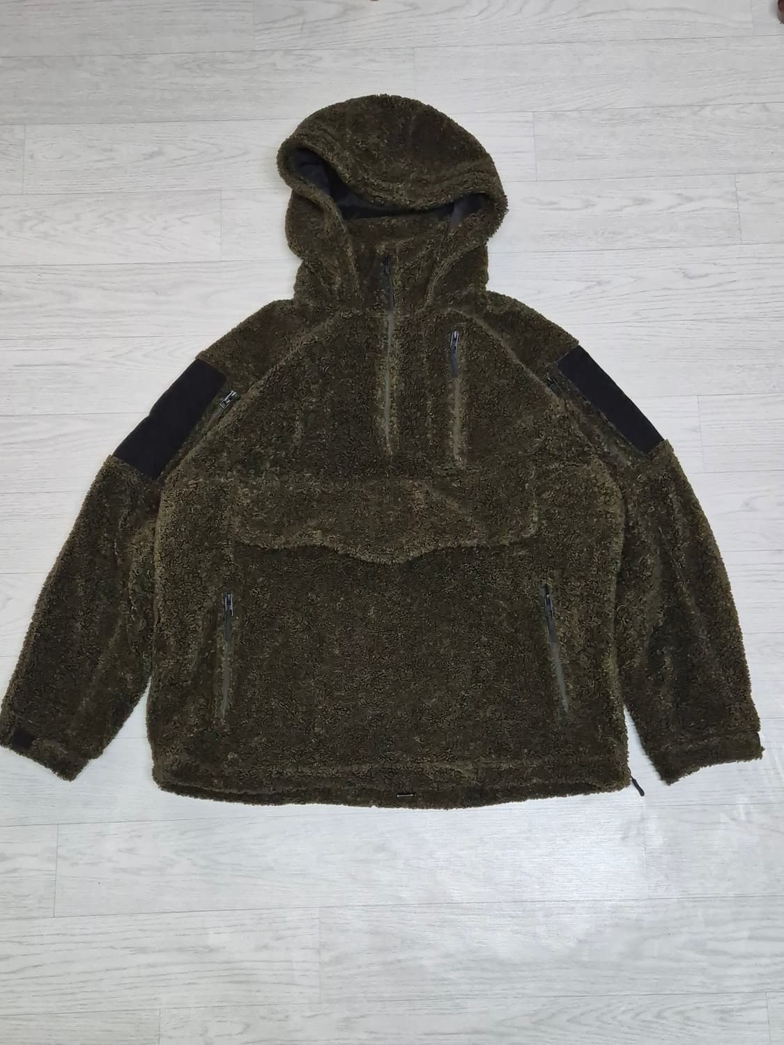 자라 헤비 아노락 플리스 아우터 L 상품이미지1