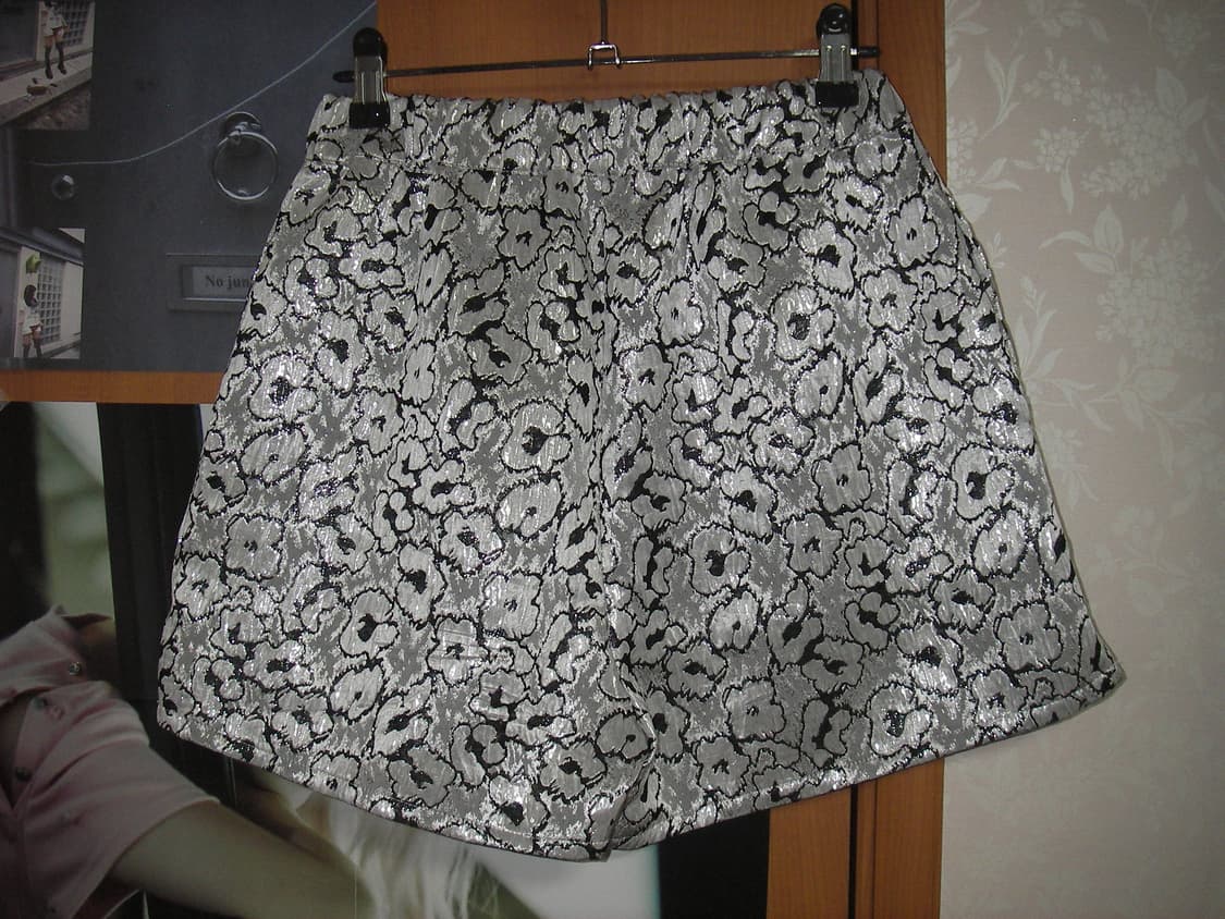 ppb 플라워 자카드 쇼츠 실버 상품이미지3