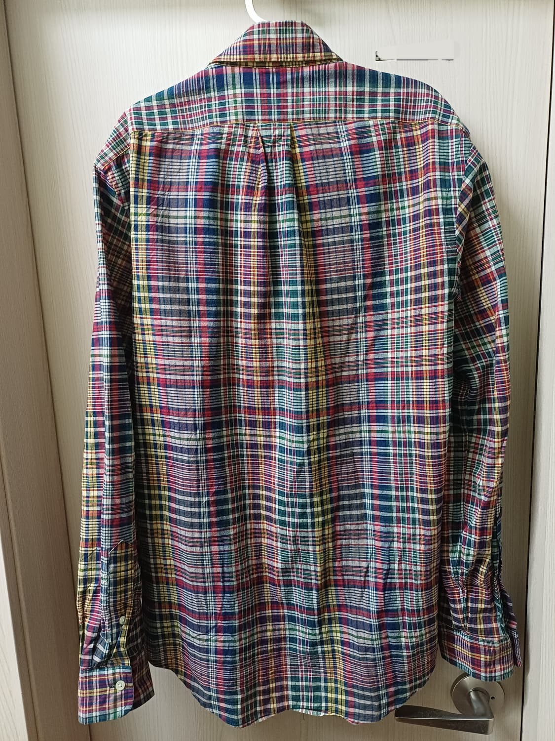 [미사용품]폴로랄프로렌 남성 마드라스 체크 코튼 셔츠 클래식핏 상품이미지5