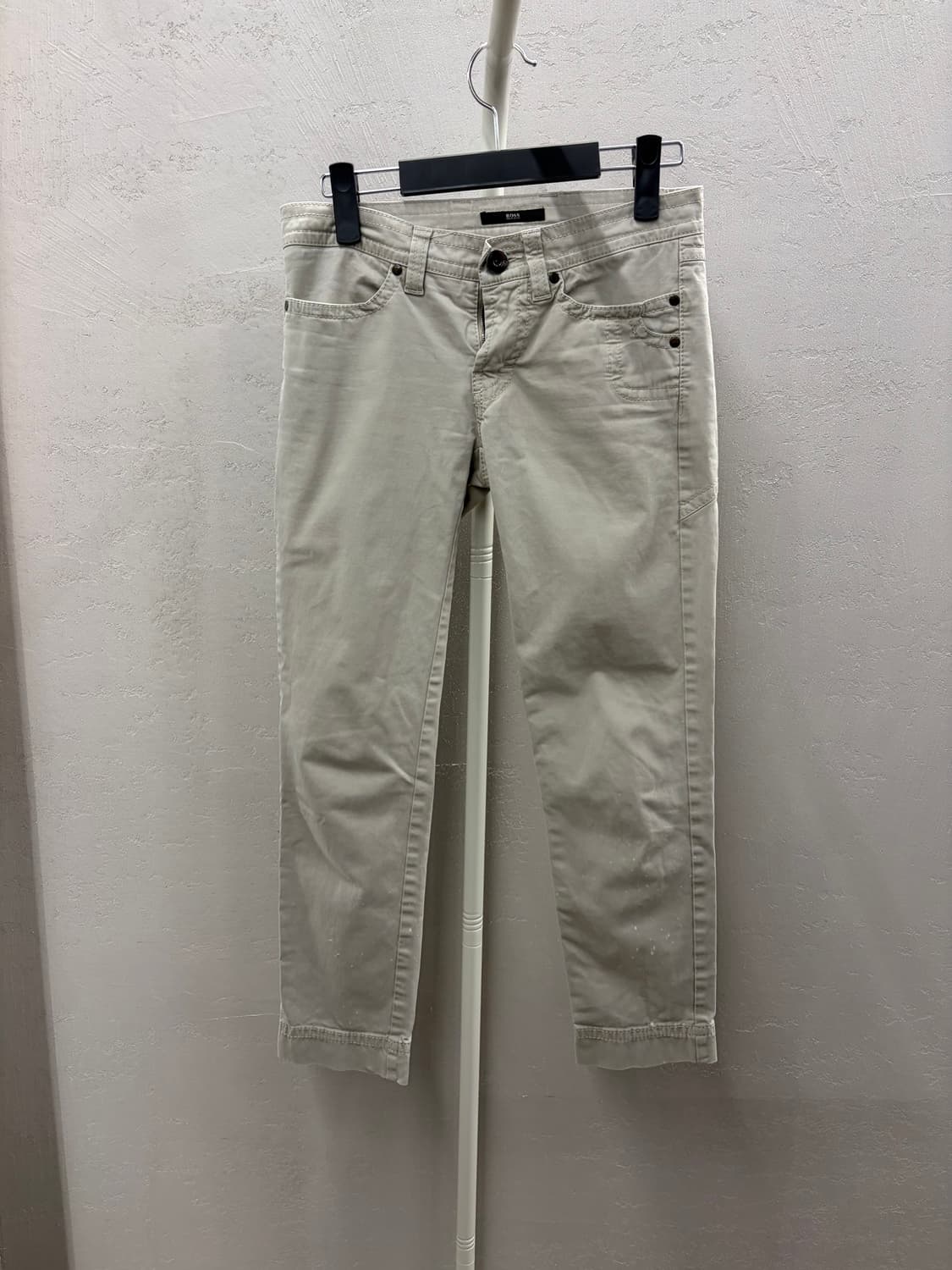 HUGO BOSS 여성 베이지 면바지 28 상품이미지2