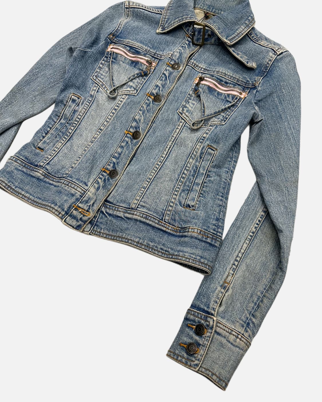 strap detail denim jacket 상품이미지2