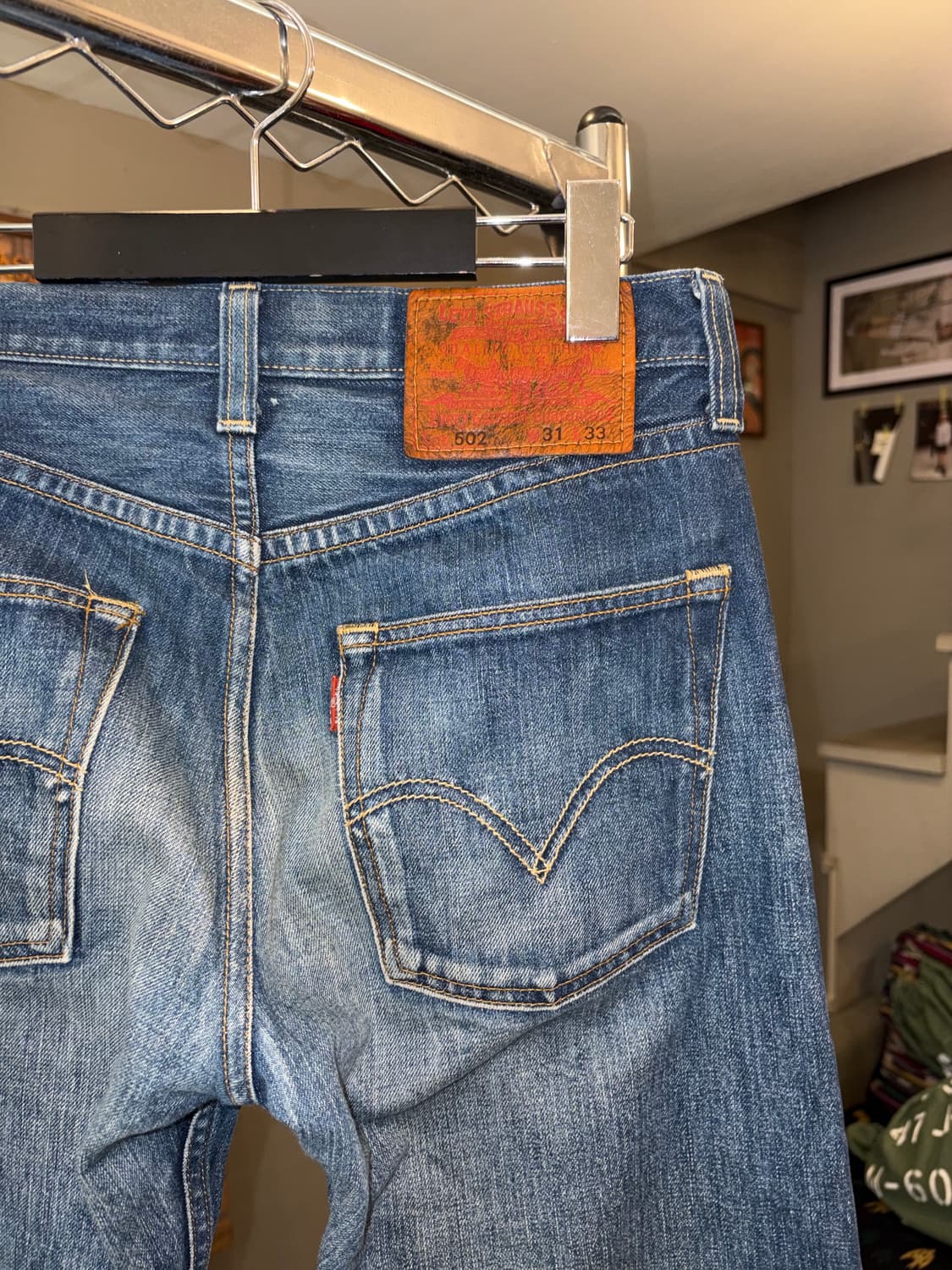 00‘s Levi’s 502 J22 selvedge denim pants 상품이미지9