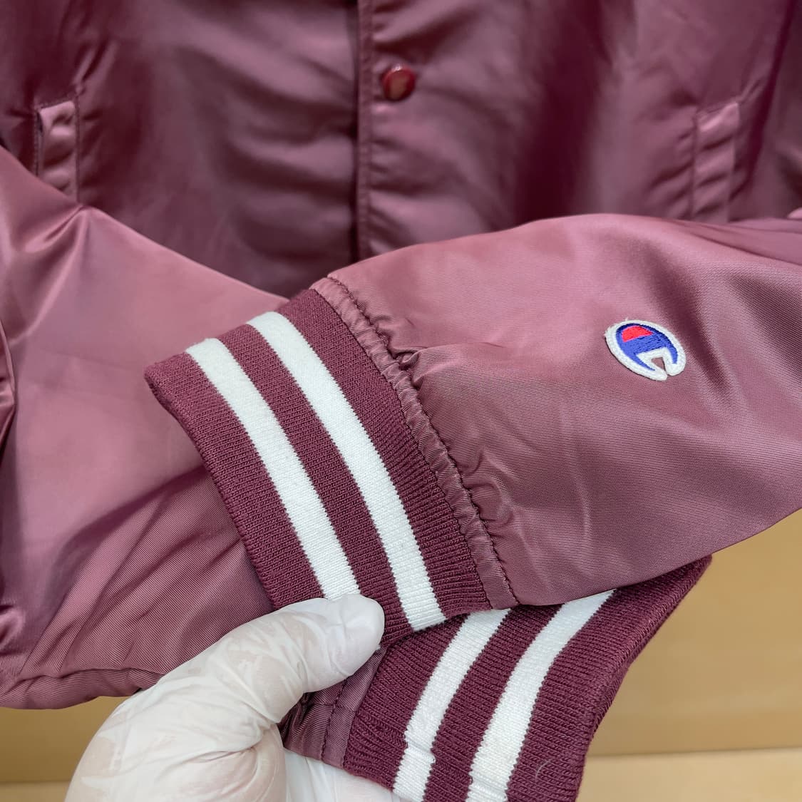 챔피온 나일론 바시티 자켓(버건디) 상품이미지10