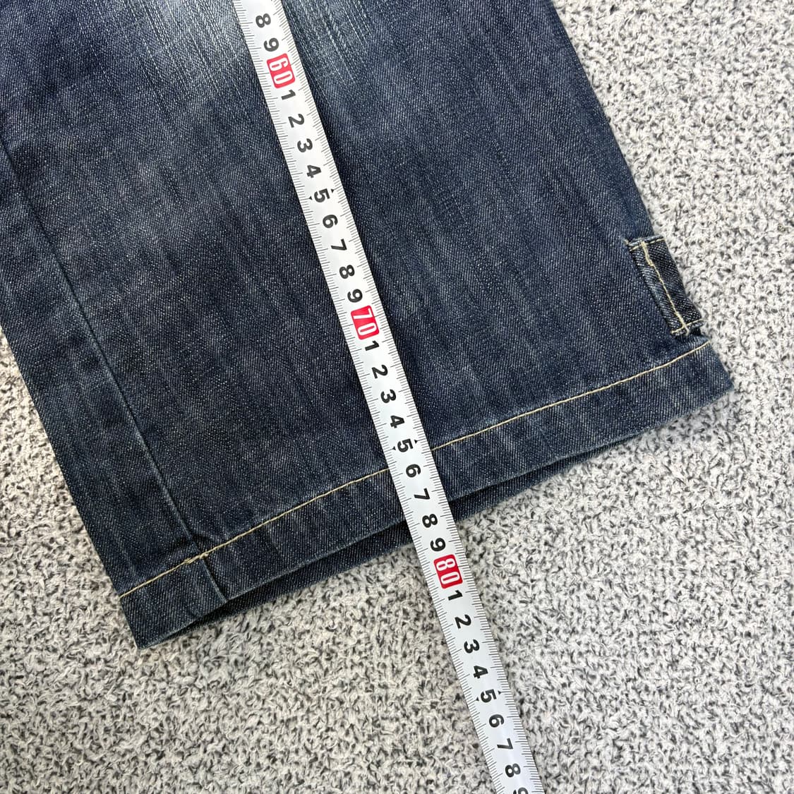 70-94 후부 데님 팬츠 7부 청바지 0312J 상품이미지7