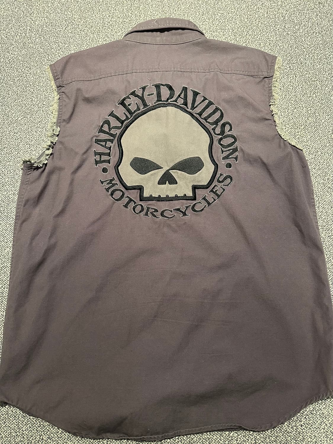 할리데이비슨 스컬 슬리브리스 셔츠 L 상품이미지1