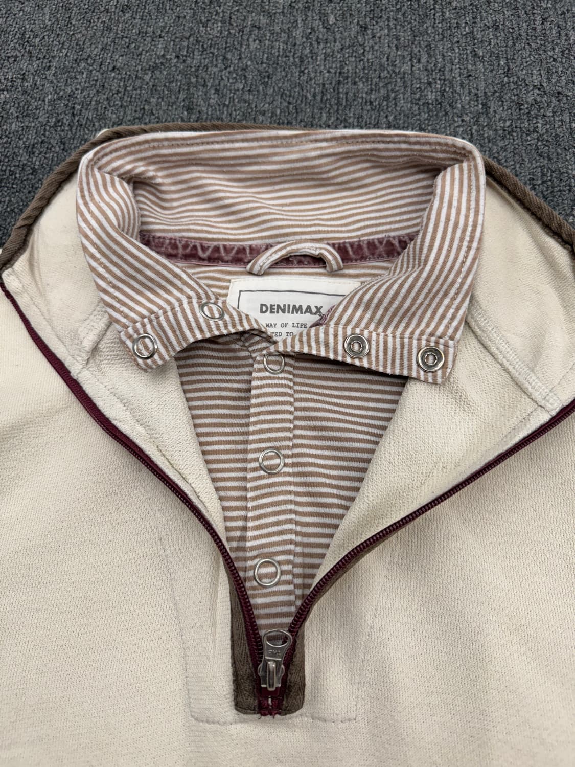 japanese vintage 레이어드 하프집업 스웻셔츠 상품이미지3