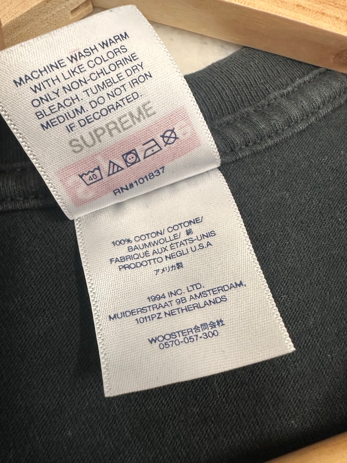 (L)슈프림 퓨추라 박스로고 반팔 블랙 상품이미지4